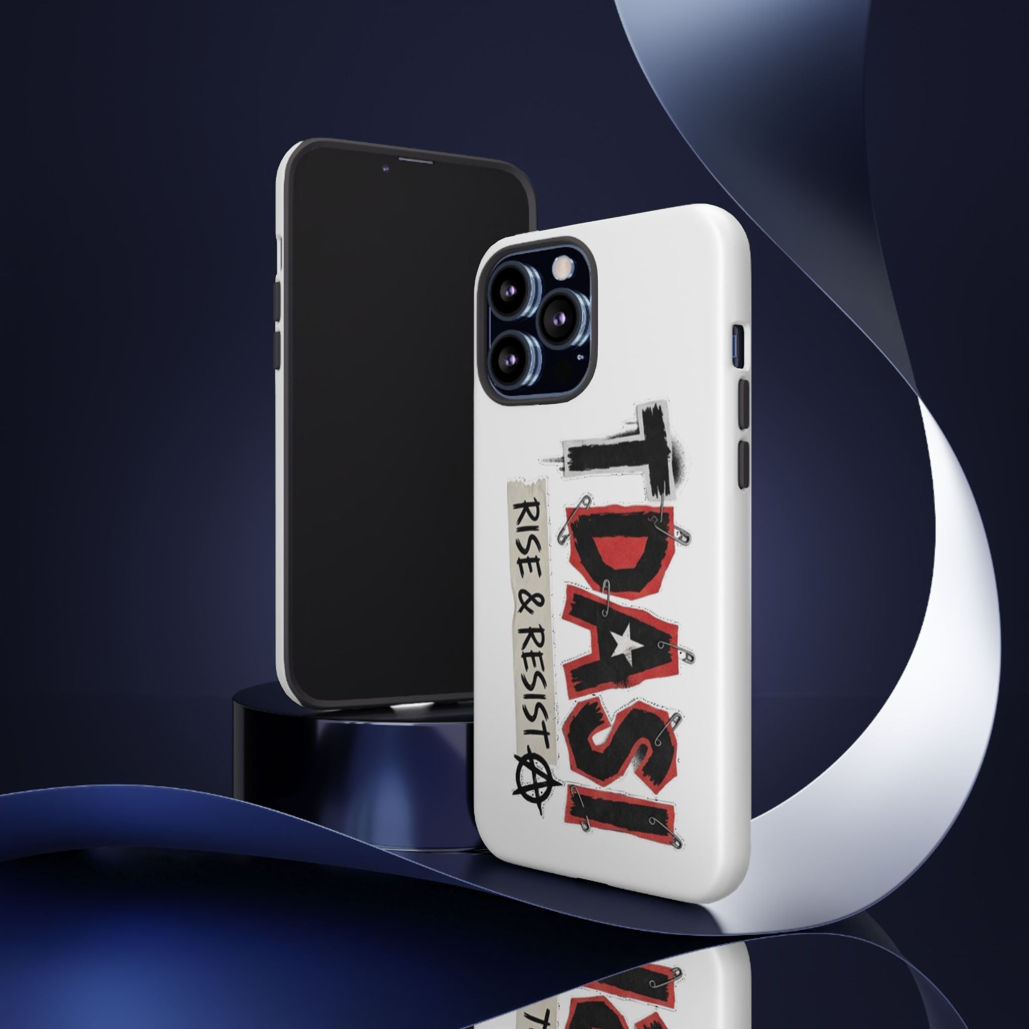 Tough Cases Phone Case – “TDASI Rise & Resist” Punk Graphic Protective Cover