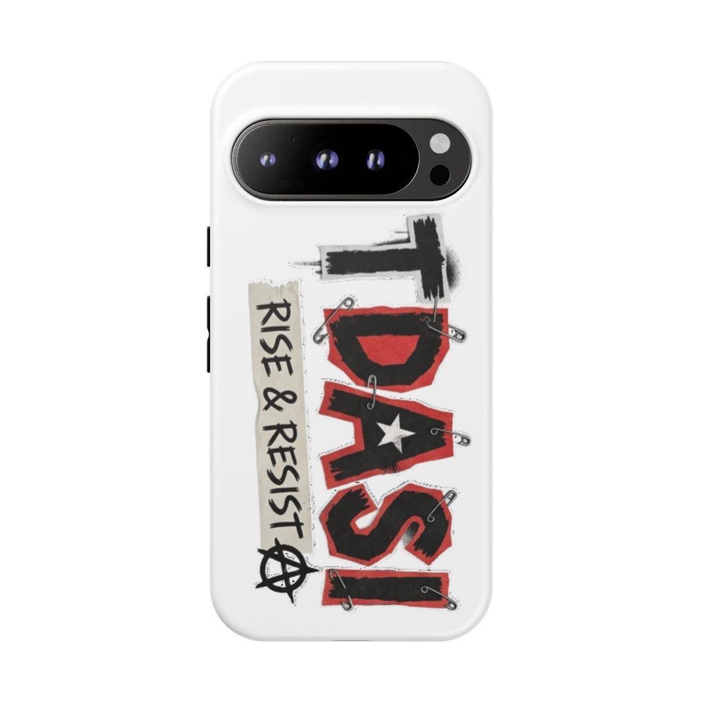 Tough Cases Phone Case – “TDASI Rise & Resist” Punk Graphic Protective Cover