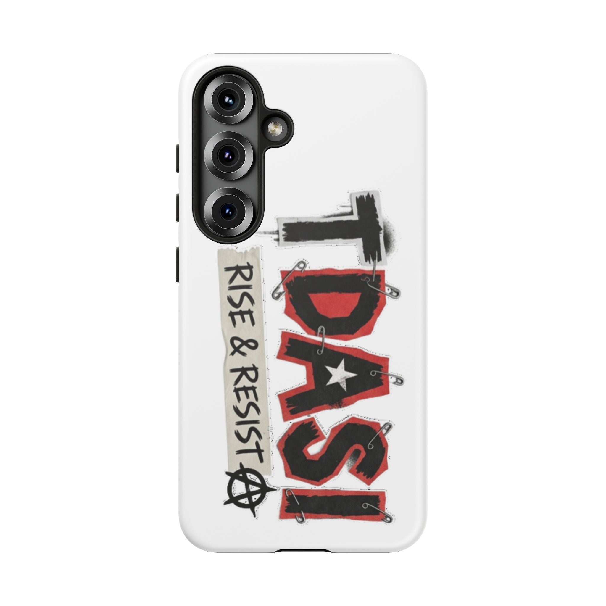 Tough Cases Phone Case – “TDASI Rise & Resist” Punk Graphic Protective Cover