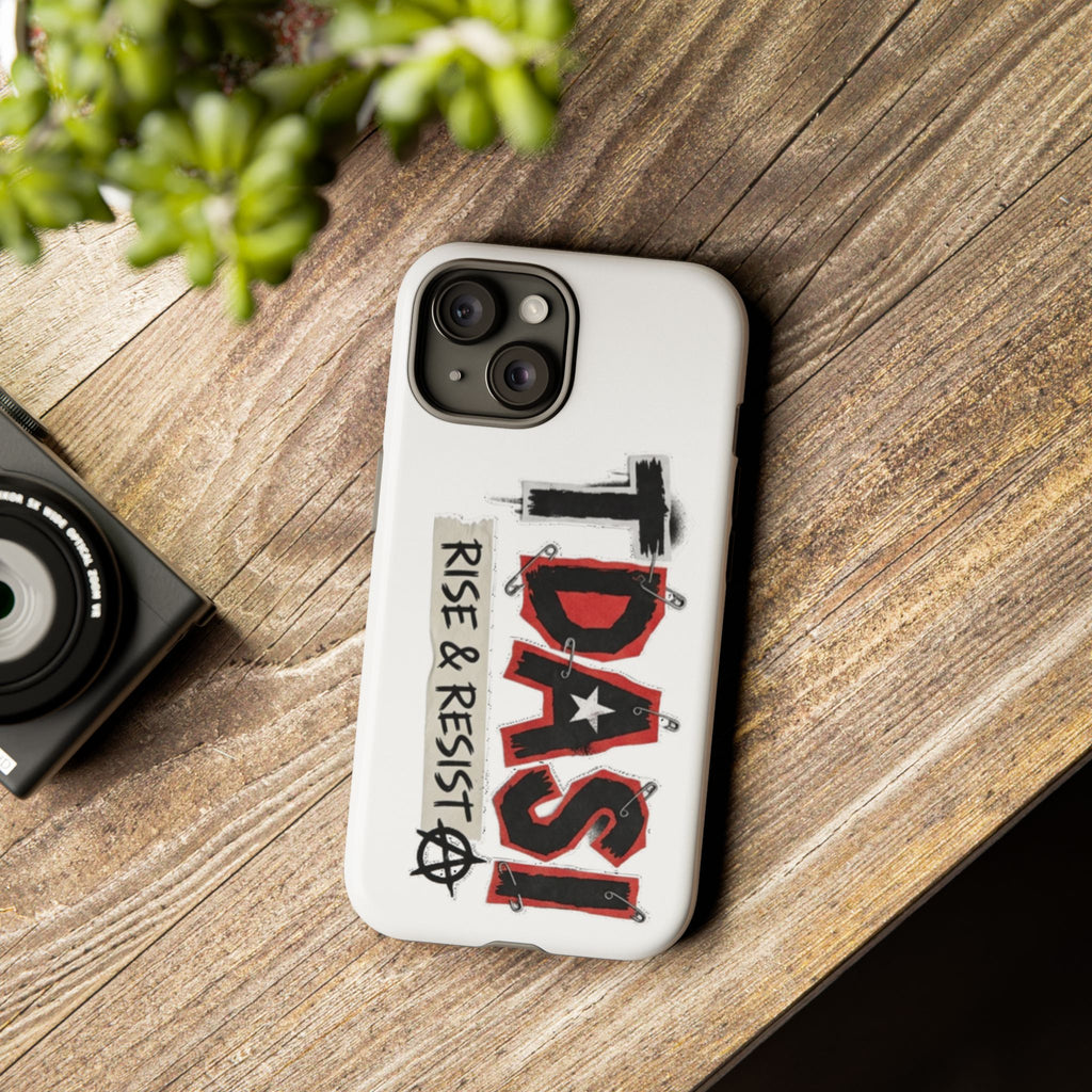 Tough Cases Phone Case – “TDASI Rise & Resist” Punk Graphic Protective Cover