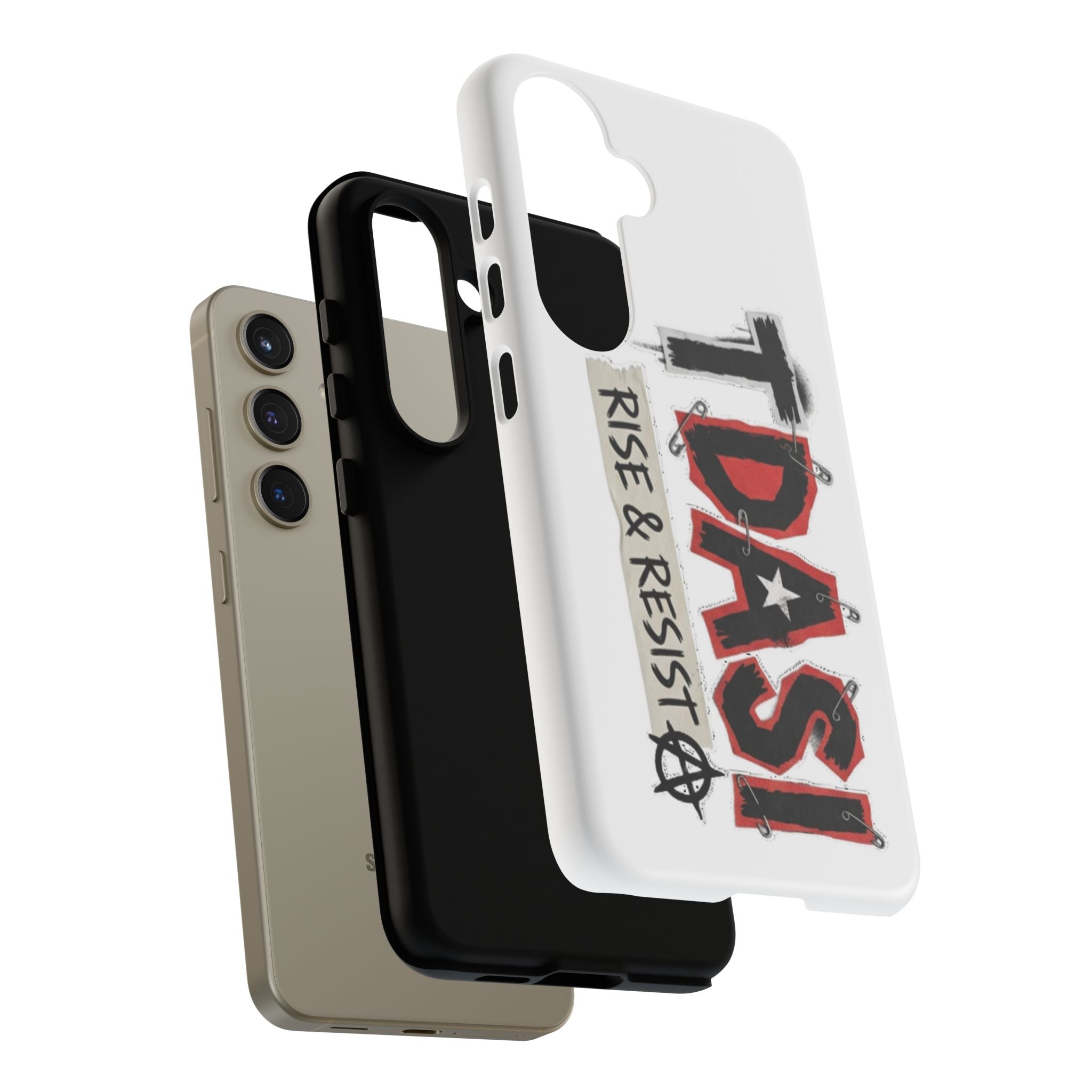 Tough Cases Phone Case – “TDASI Rise & Resist” Punk Graphic Protective Cover