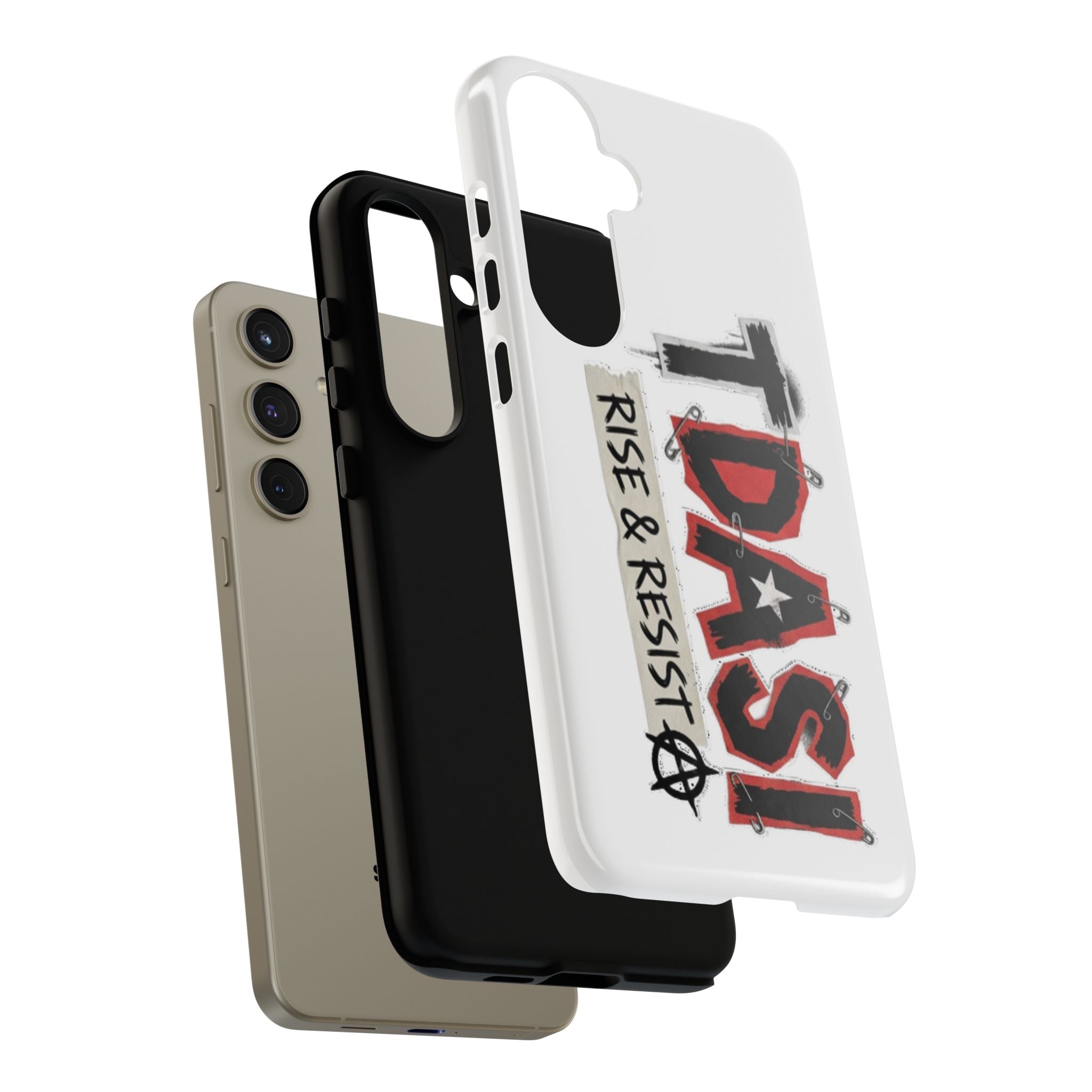 Tough Cases Phone Case – “TDASI Rise & Resist” Punk Graphic Protective Cover