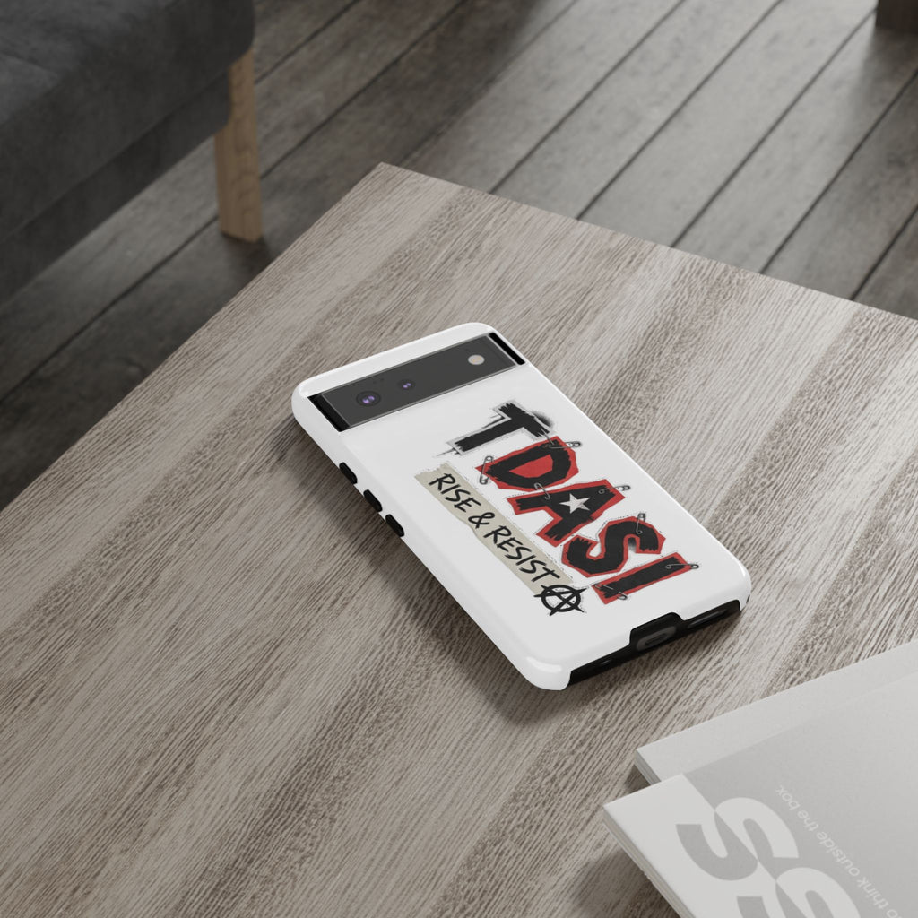 Tough Cases Phone Case – “TDASI Rise & Resist” Punk Graphic Protective Cover