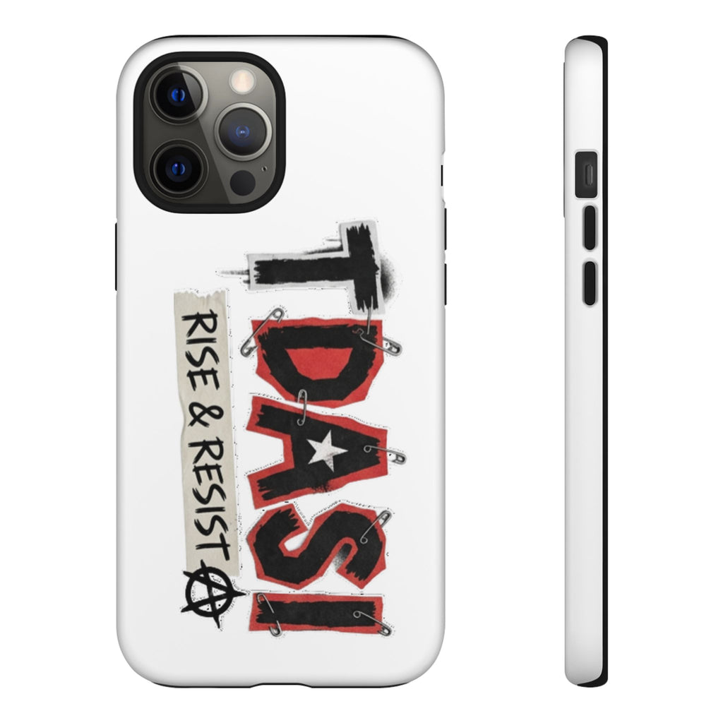Tough Cases Phone Case – “TDASI Rise & Resist” Punk Graphic Protective Cover