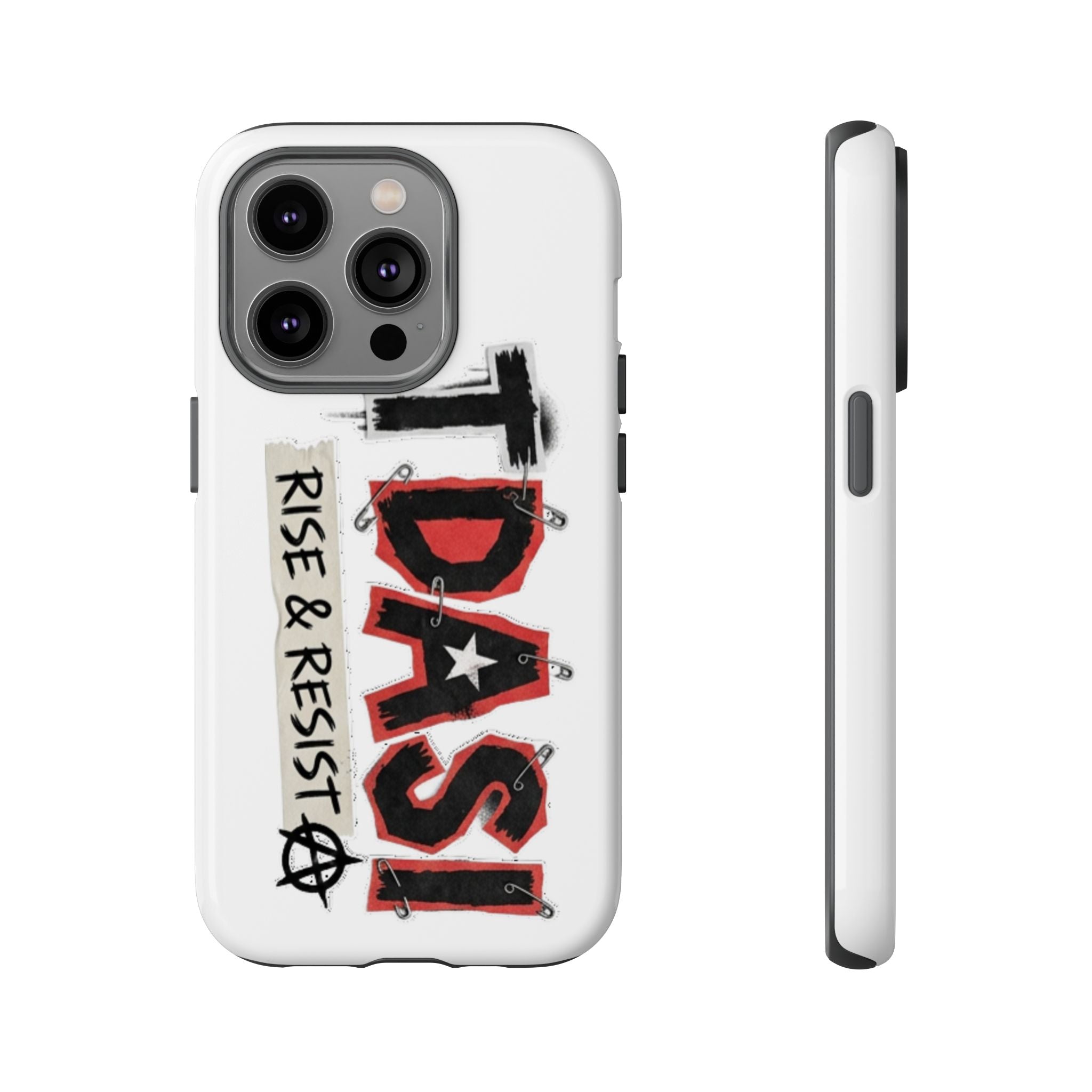 Tough Cases Phone Case – “TDASI Rise & Resist” Punk Graphic Protective Cover