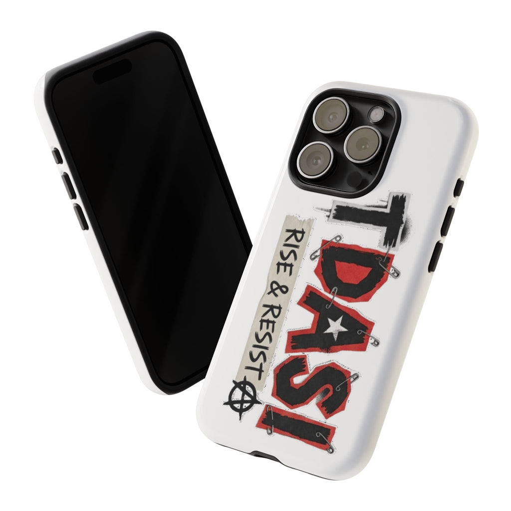 Tough Cases Phone Case – “TDASI Rise & Resist” Punk Graphic Protective Cover