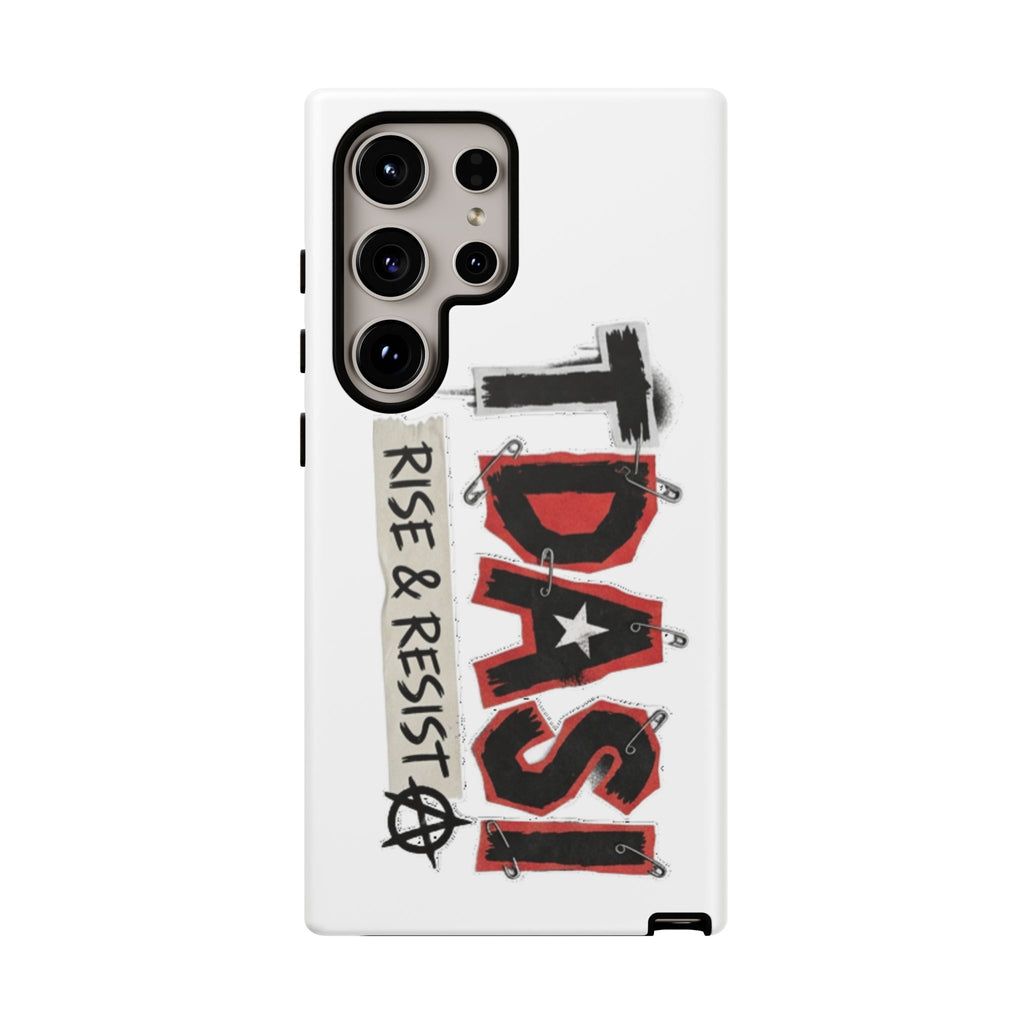 Tough Cases Phone Case – “TDASI Rise & Resist” Punk Graphic Protective Cover