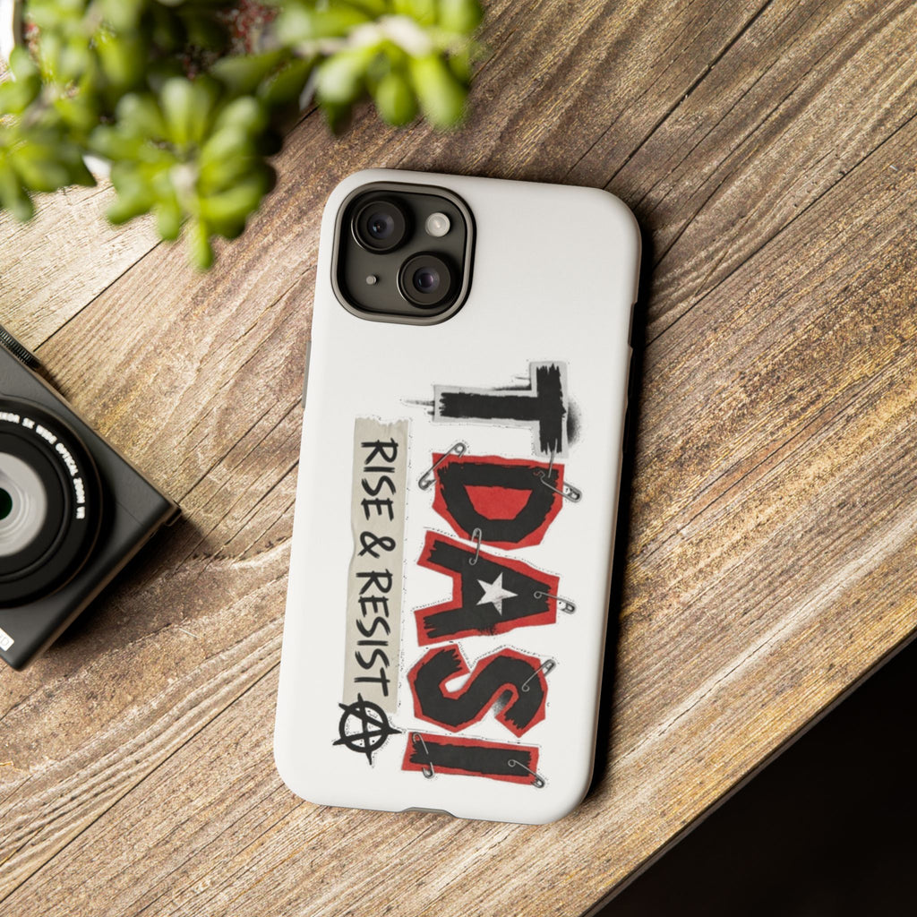 Tough Cases Phone Case – “TDASI Rise & Resist” Punk Graphic Protective Cover