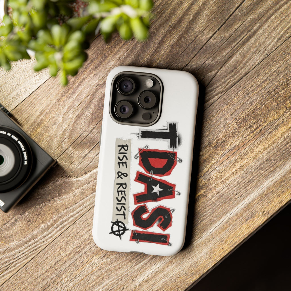 Tough Cases Phone Case – “TDASI Rise & Resist” Punk Graphic Protective Cover
