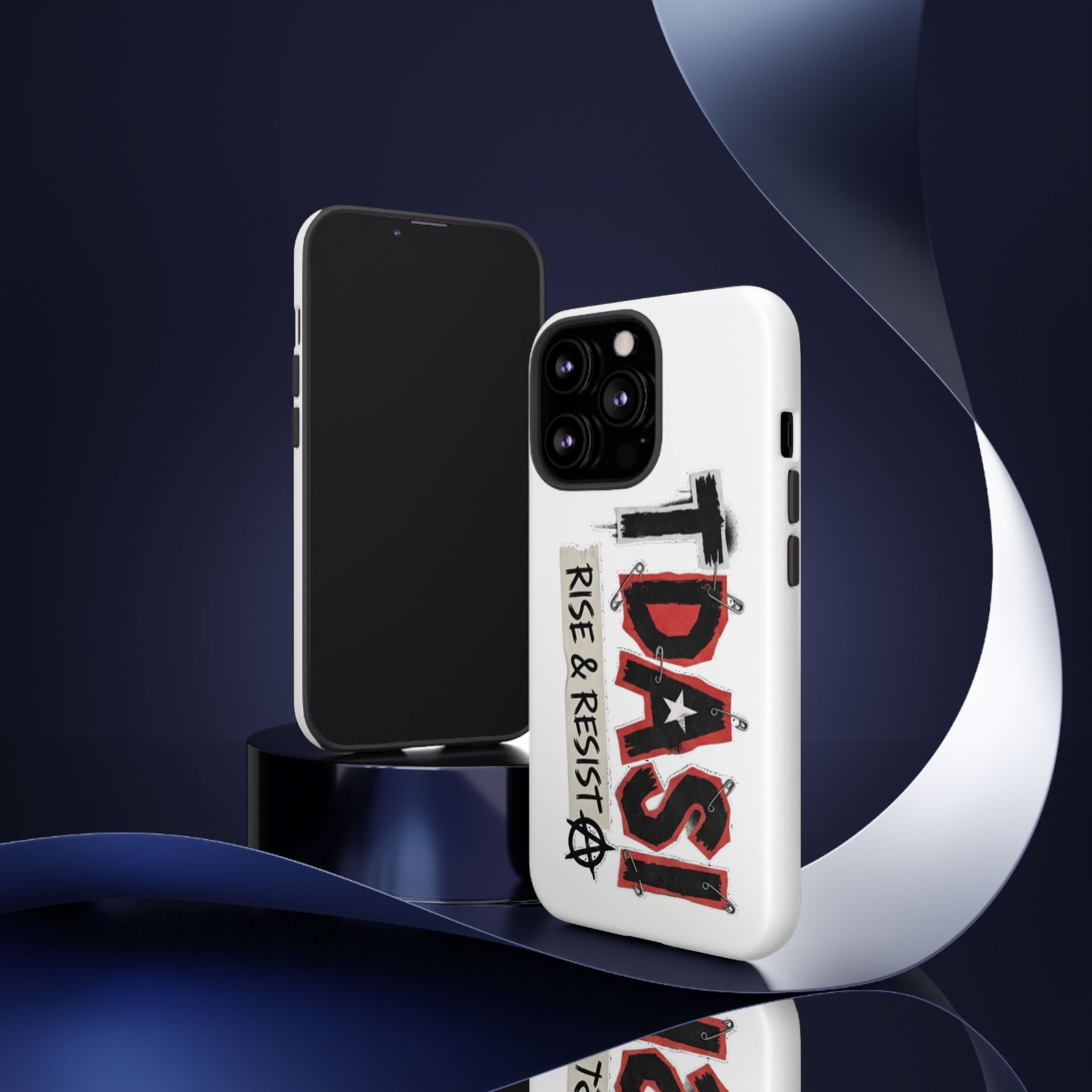Tough Cases Phone Case – “TDASI Rise & Resist” Punk Graphic Protective Cover