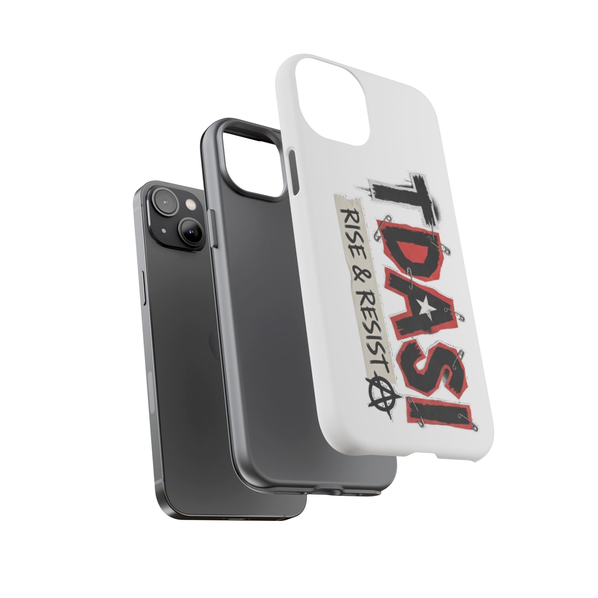 Tough Cases Phone Case – “TDASI Rise & Resist” Punk Graphic Protective Cover