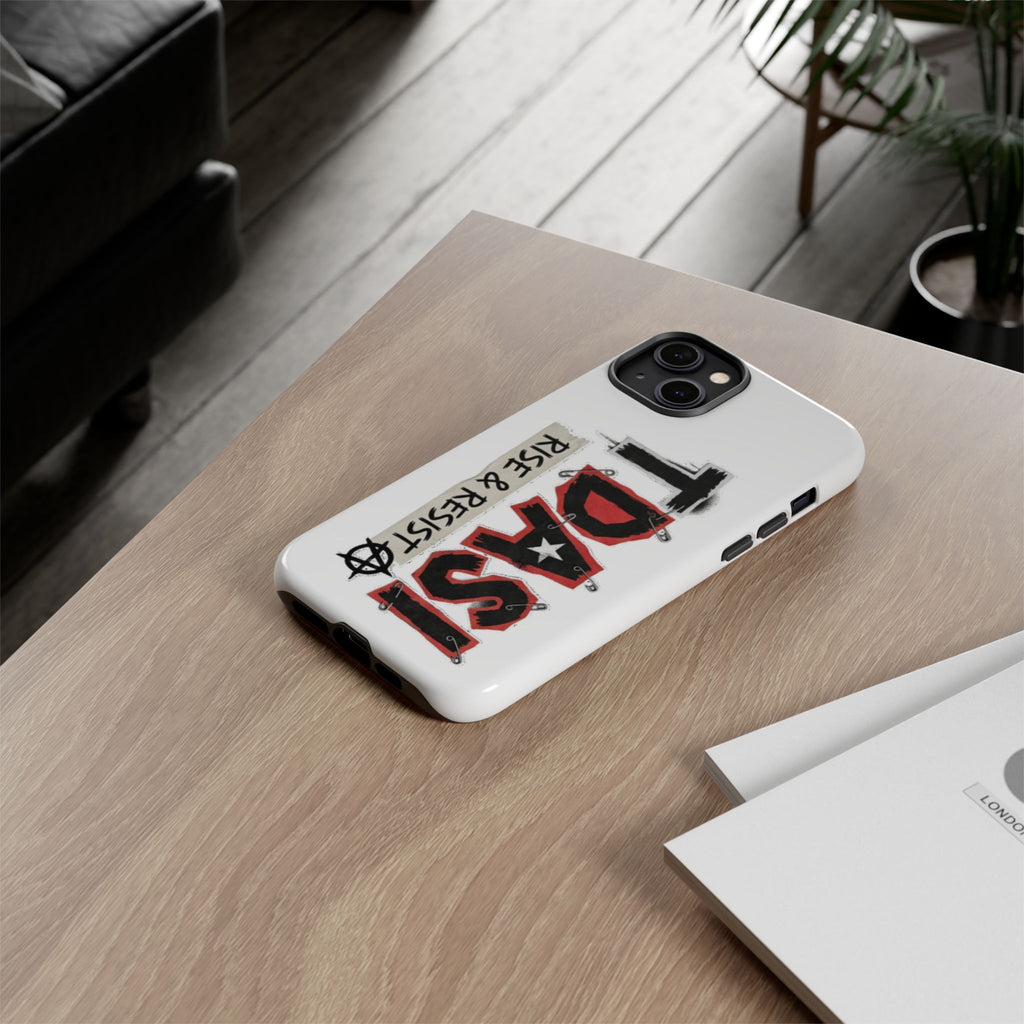 Tough Cases Phone Case – “TDASI Rise & Resist” Punk Graphic Protective Cover