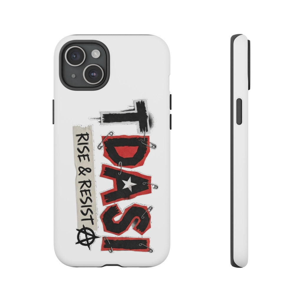 Tough Cases Phone Case – “TDASI Rise & Resist” Punk Graphic Protective Cover