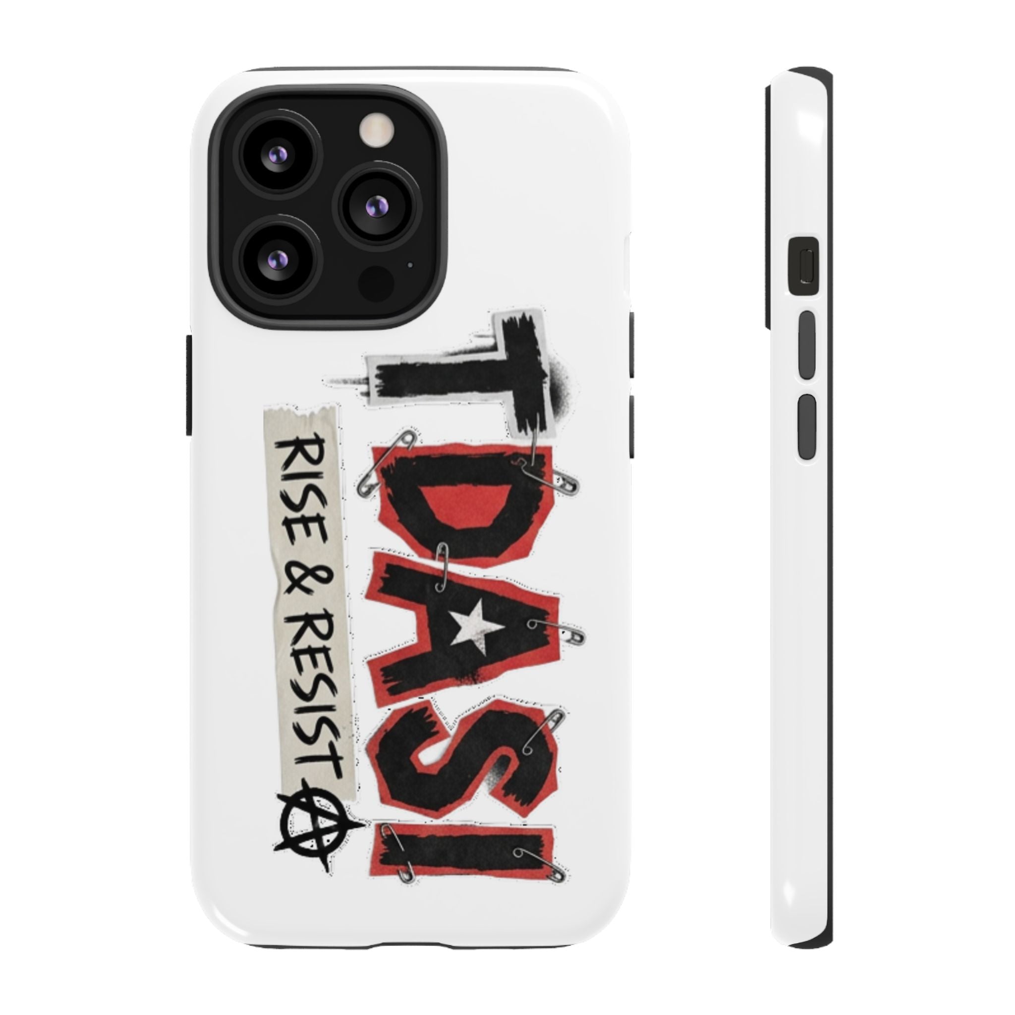Tough Cases Phone Case – “TDASI Rise & Resist” Punk Graphic Protective Cover