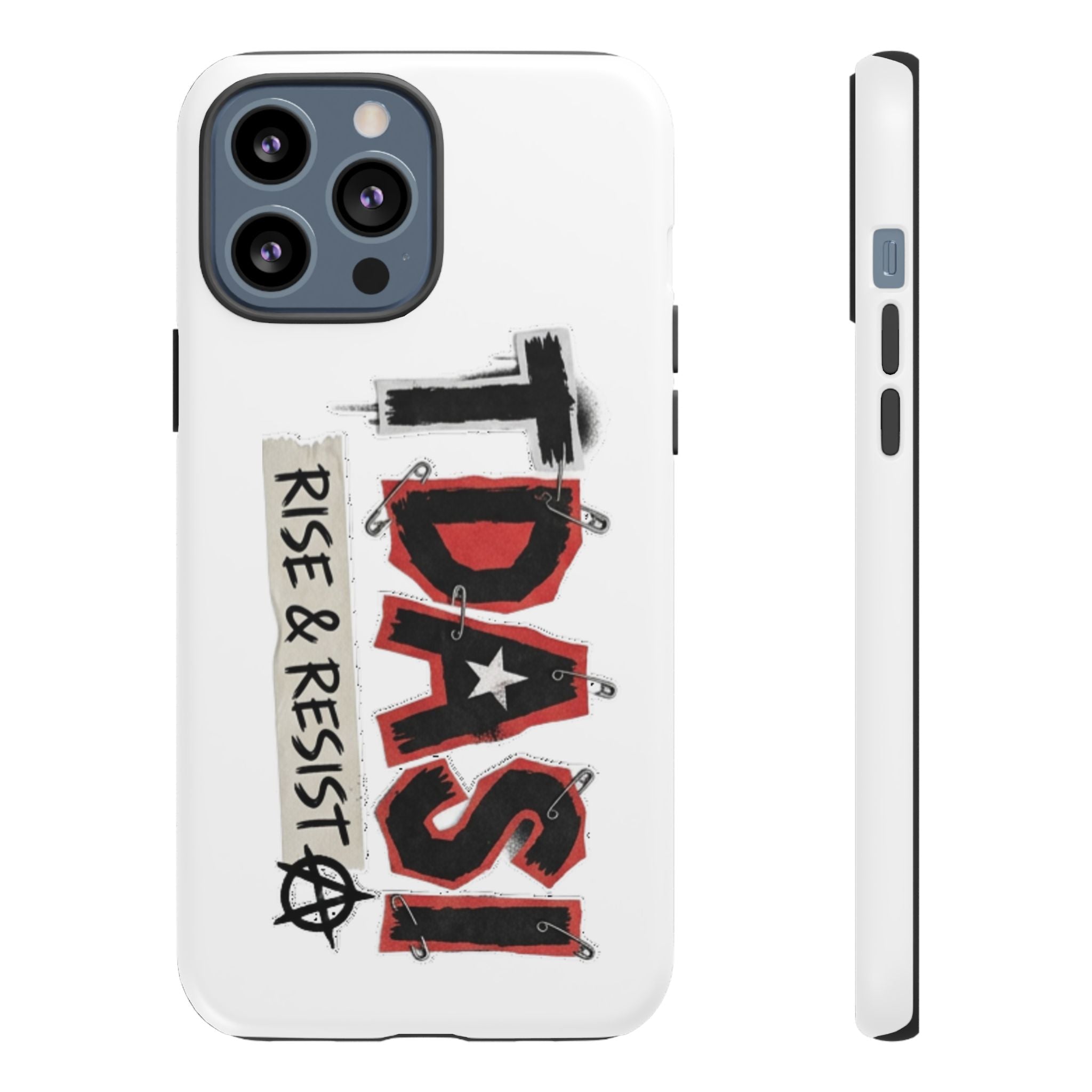 Tough Cases Phone Case – “TDASI Rise & Resist” Punk Graphic Protective Cover