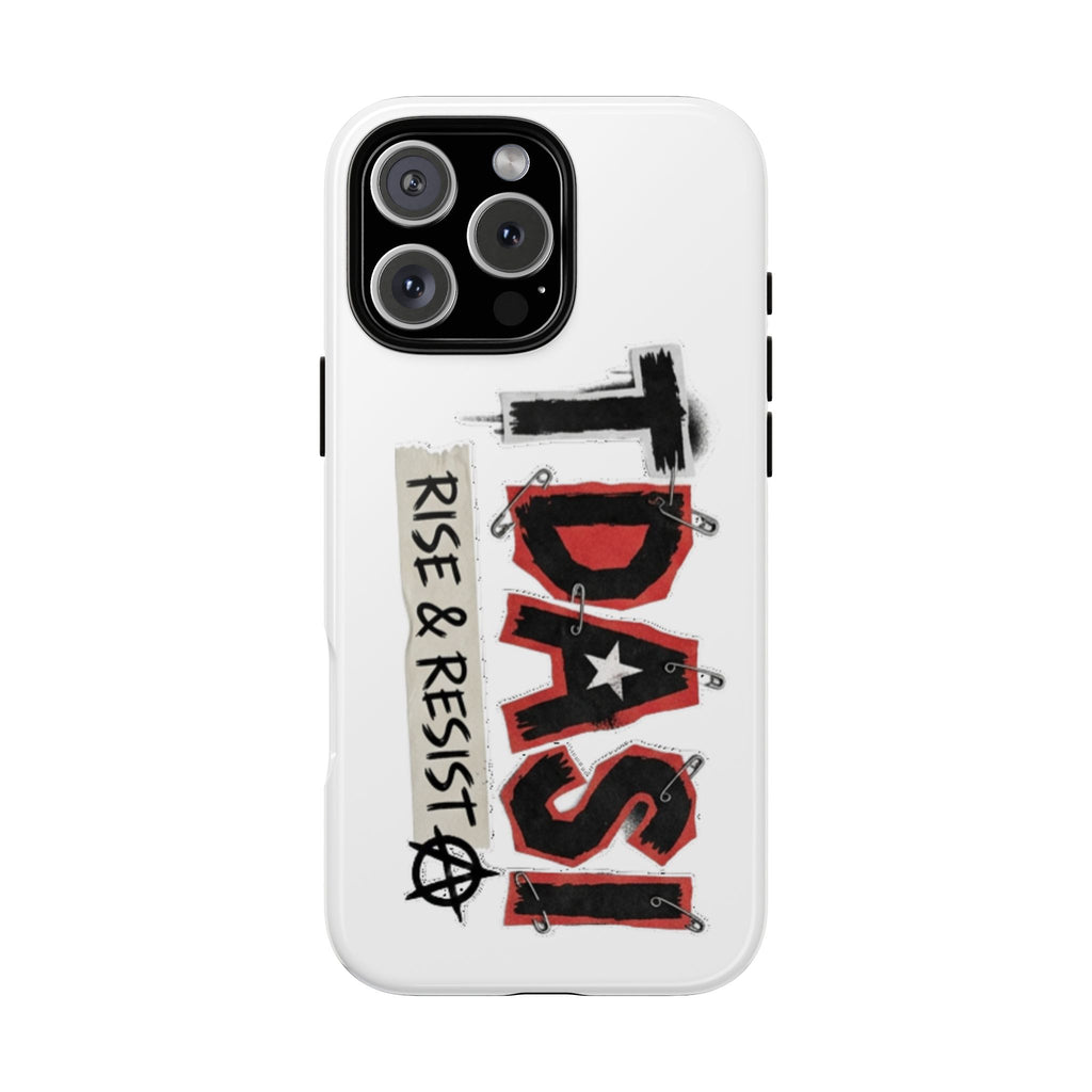 Tough Cases Phone Case – “TDASI Rise & Resist” Punk Graphic Protective Cover