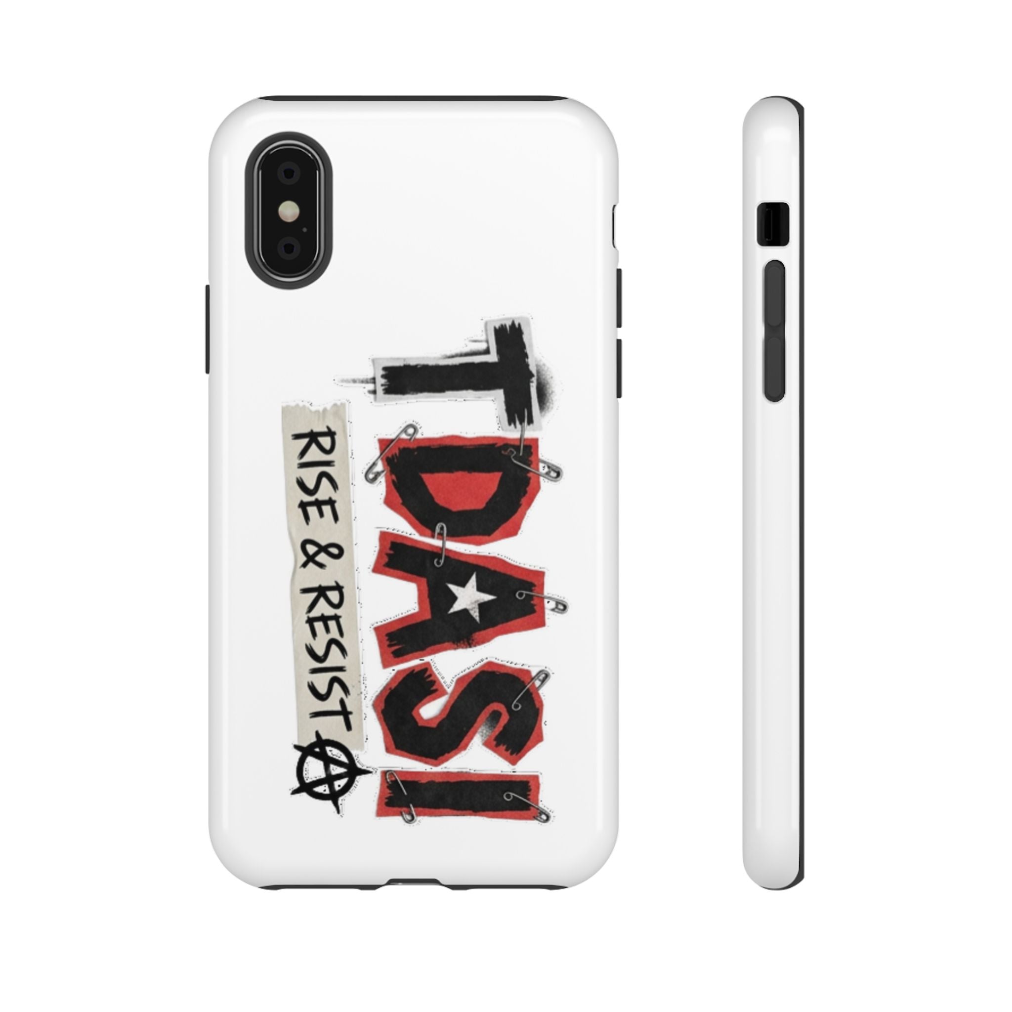 Tough Cases Phone Case – “TDASI Rise & Resist” Punk Graphic Protective Cover
