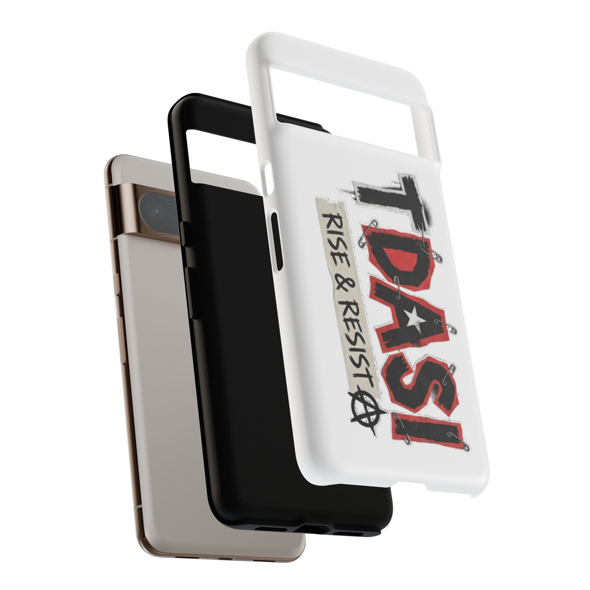 Tough Cases Phone Case – “TDASI Rise & Resist” Punk Graphic Protective Cover