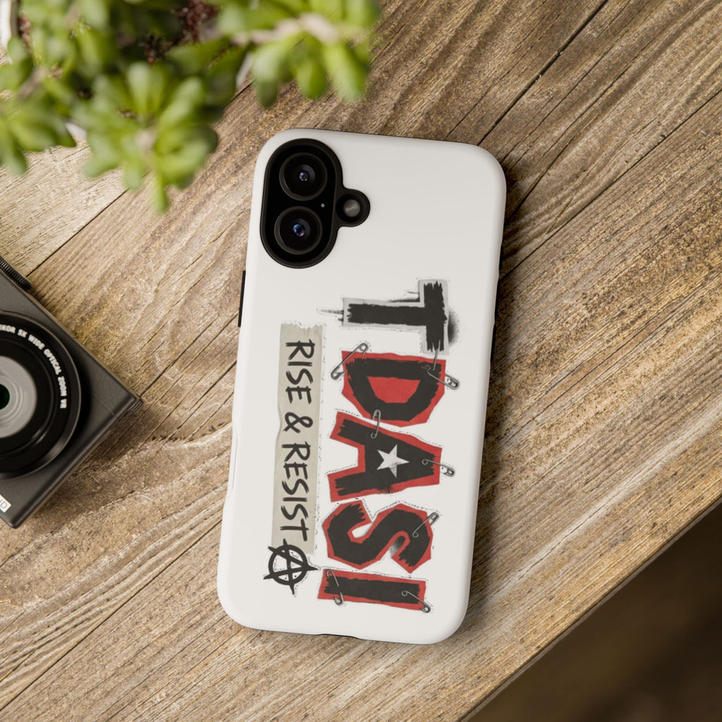 Tough Cases Phone Case – “TDASI Rise & Resist” Punk Graphic Protective Cover