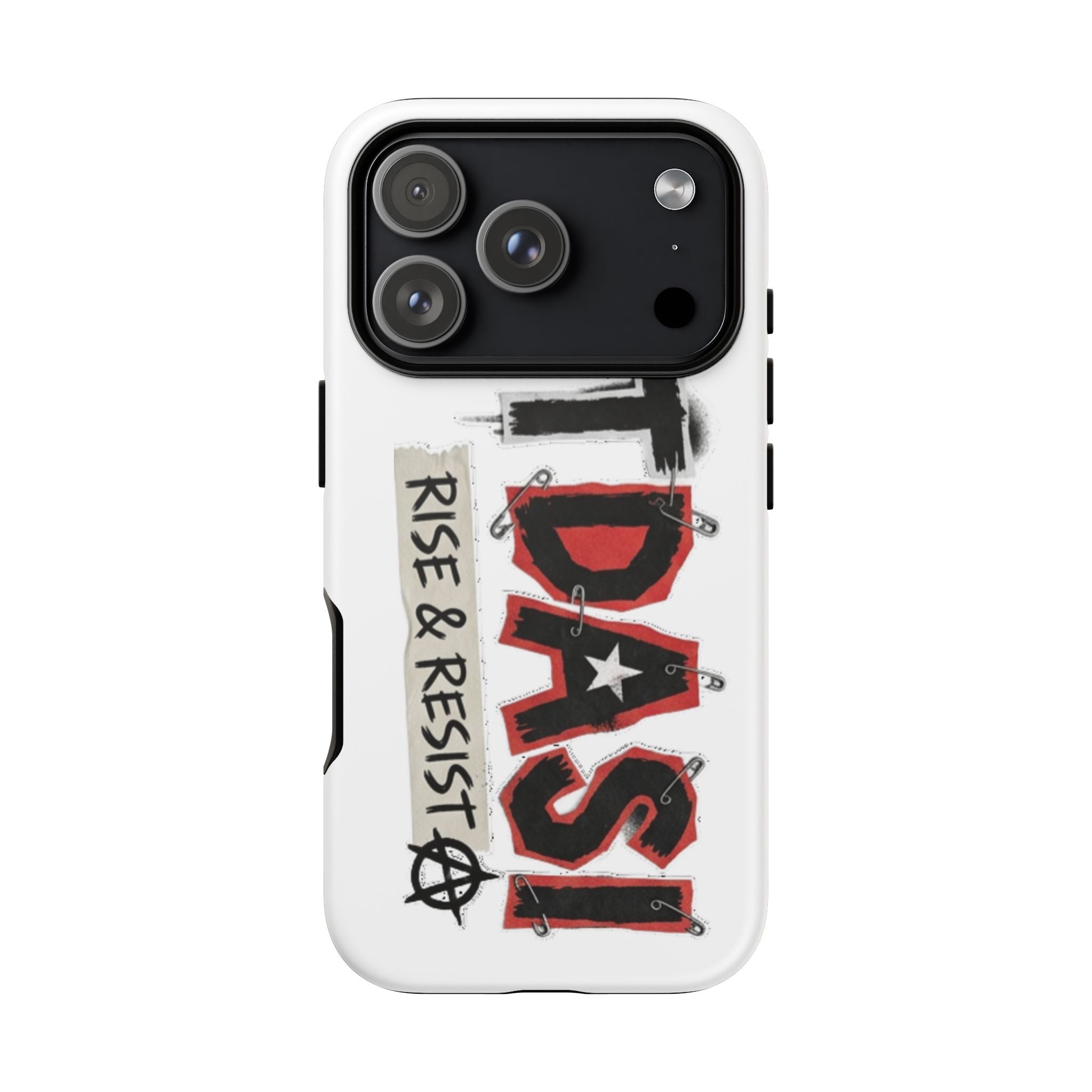Tough Cases Phone Case – “TDASI Rise & Resist” Punk Graphic Protective Cover
