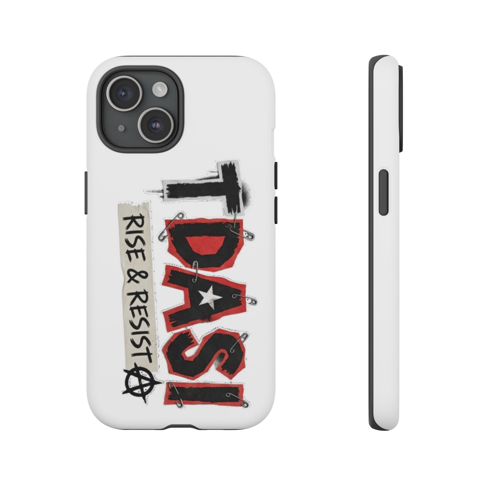 Tough Cases Phone Case – “TDASI Rise & Resist” Punk Graphic Protective Cover