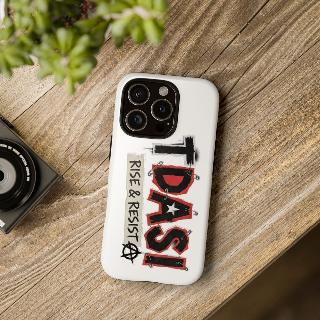 Tough Cases Phone Case – “TDASI Rise & Resist” Punk Graphic Protective Cover