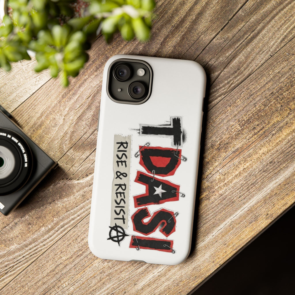 Tough Cases Phone Case – “TDASI Rise & Resist” Punk Graphic Protective Cover