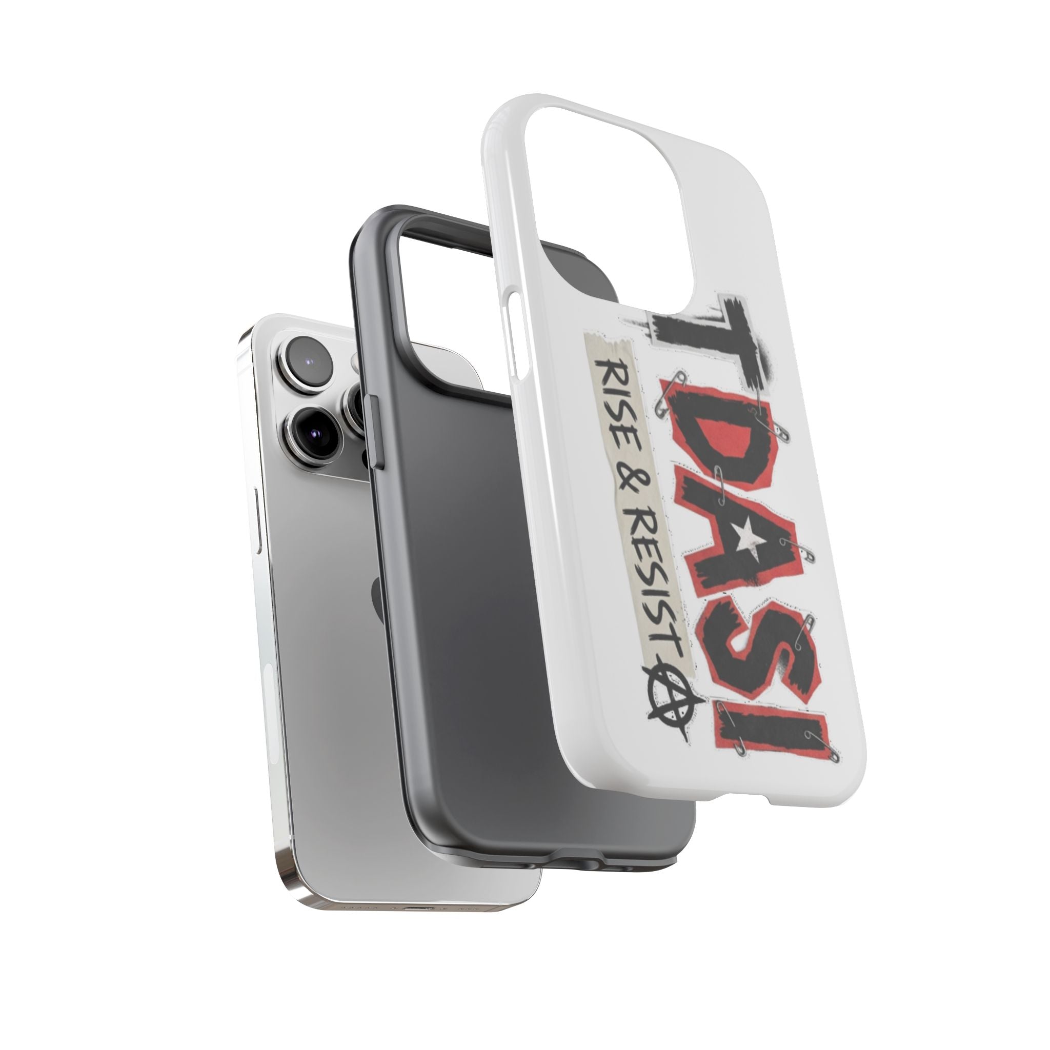 Tough Cases Phone Case – “TDASI Rise & Resist” Punk Graphic Protective Cover