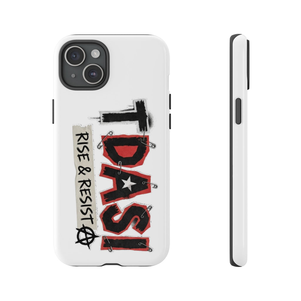 Tough Cases Phone Case – “TDASI Rise & Resist” Punk Graphic Protective Cover