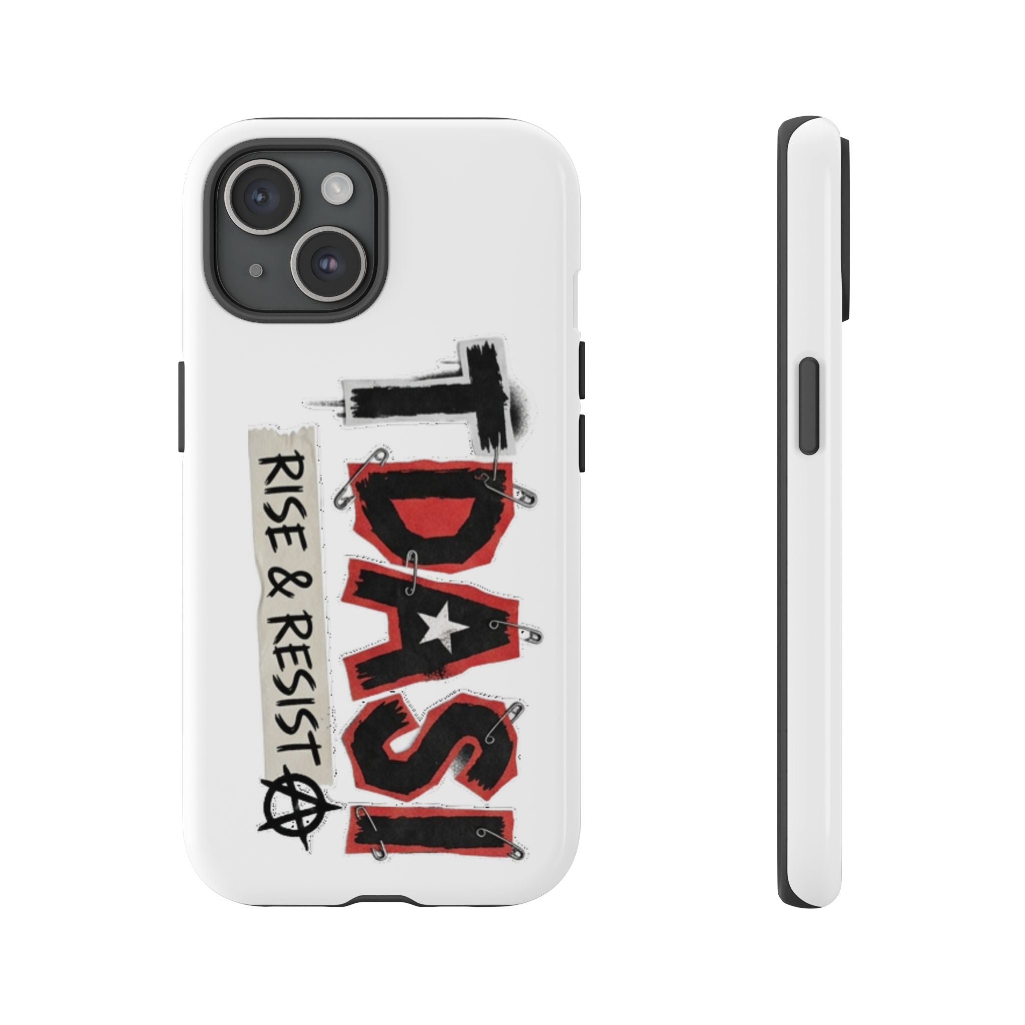 Tough Cases Phone Case – “TDASI Rise & Resist” Punk Graphic Protective Cover