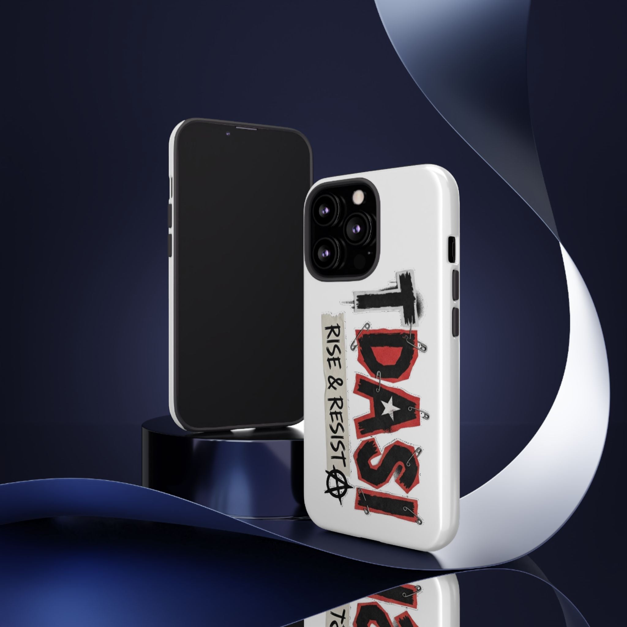 Tough Cases Phone Case – “TDASI Rise & Resist” Punk Graphic Protective Cover