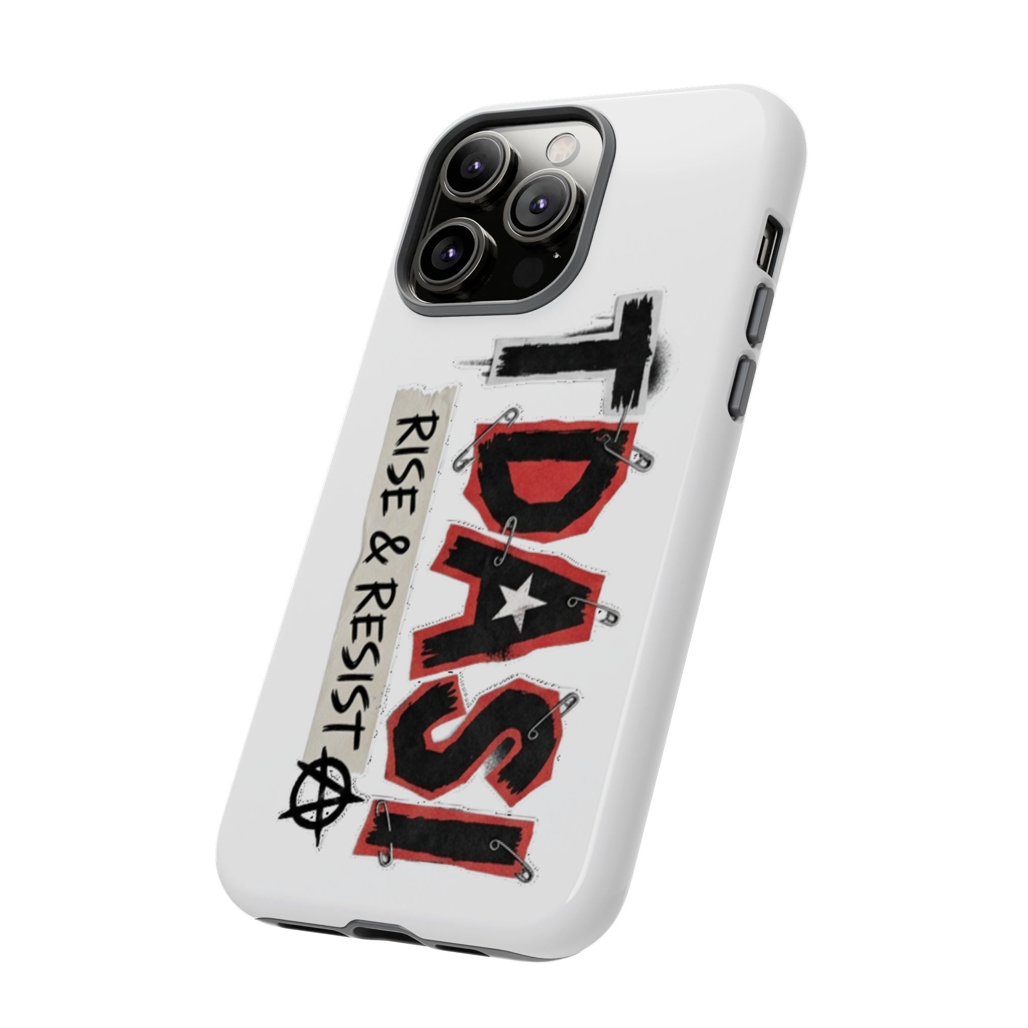 Tough Cases Phone Case – “TDASI Rise & Resist” Punk Graphic Protective Cover