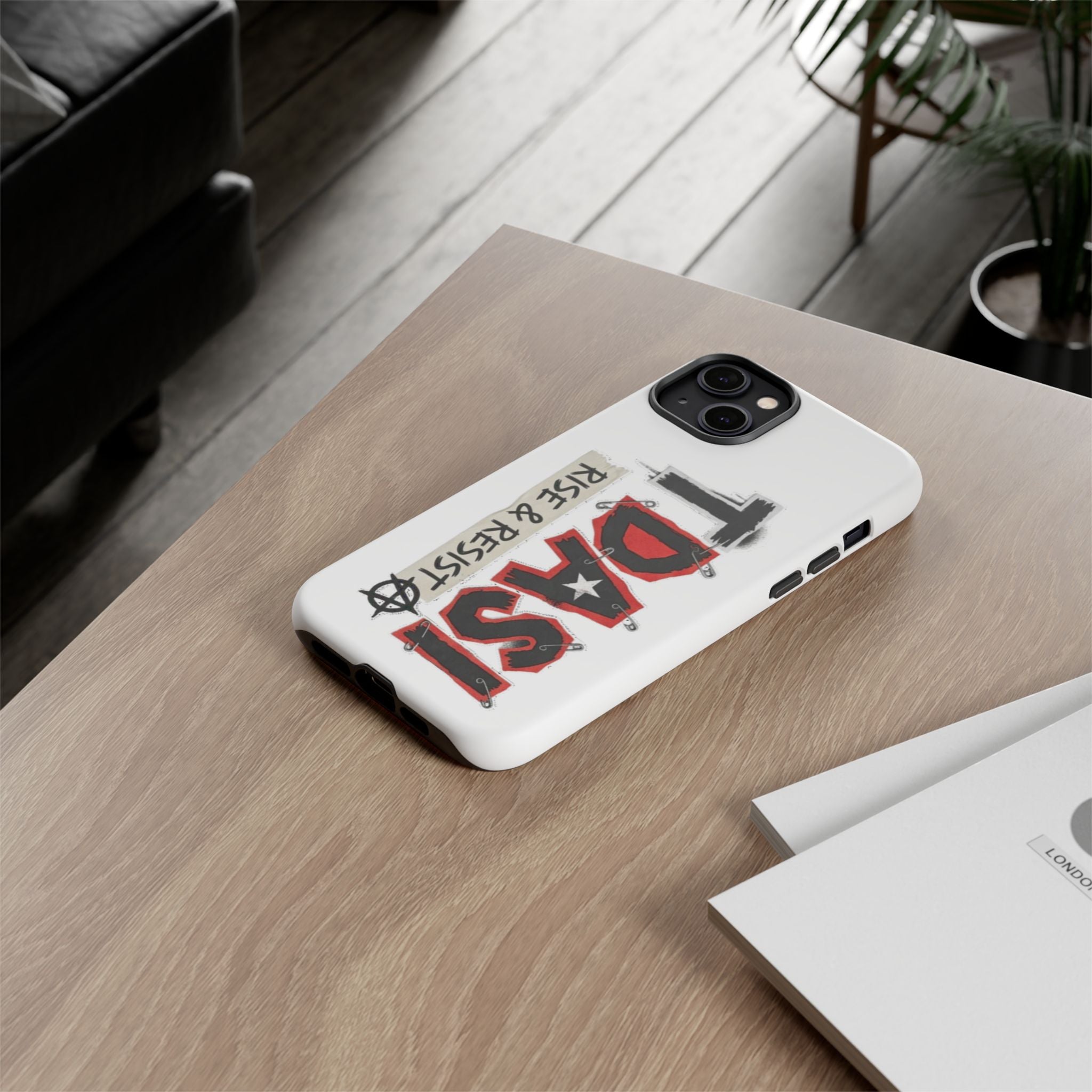 Tough Cases Phone Case – “TDASI Rise & Resist” Punk Graphic Protective Cover