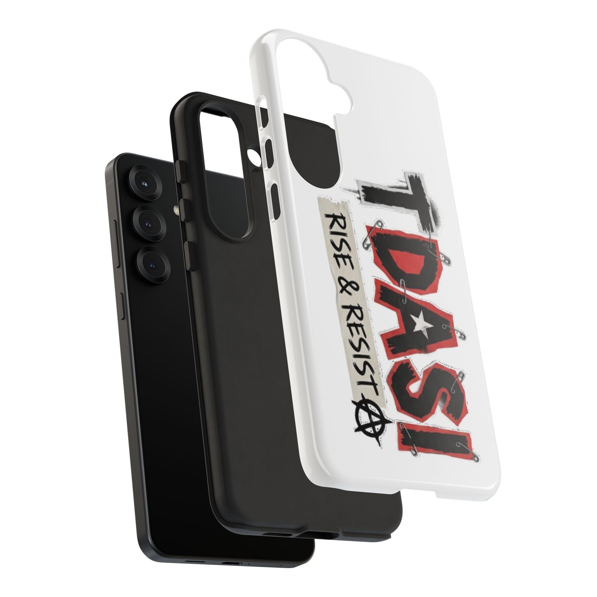 Tough Cases Phone Case – “TDASI Rise & Resist” Punk Graphic Protective Cover