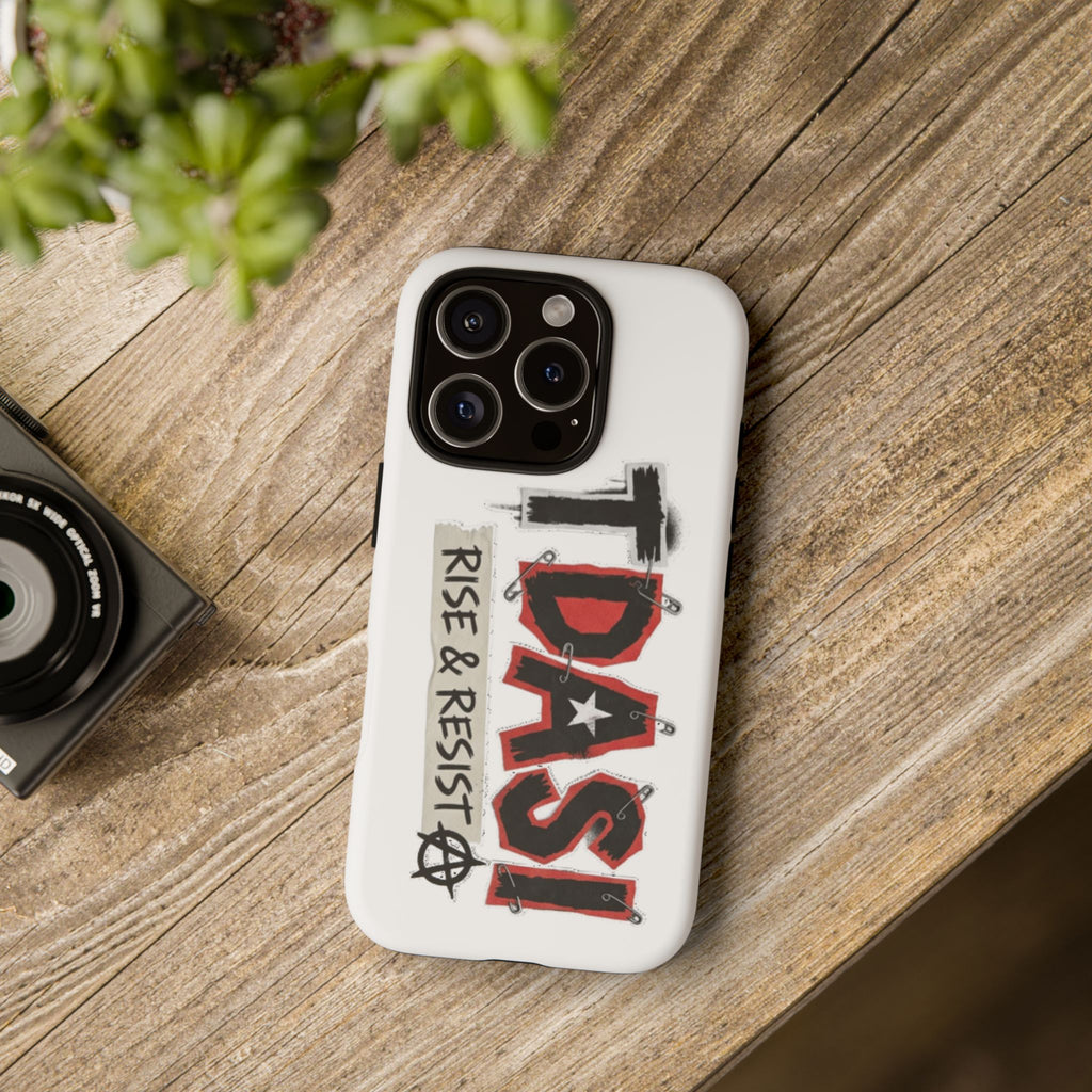 Tough Cases Phone Case – “TDASI Rise & Resist” Punk Graphic Protective Cover