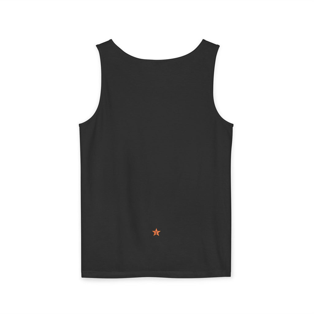Angel Wings 'TDASI' Graphic Tank Top — Gold Halo Logo Sleeveless Tee