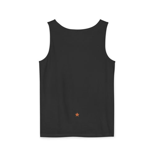 Angel Wings 'TDASI' Graphic Tank Top — Gold Halo Logo Sleeveless Tee