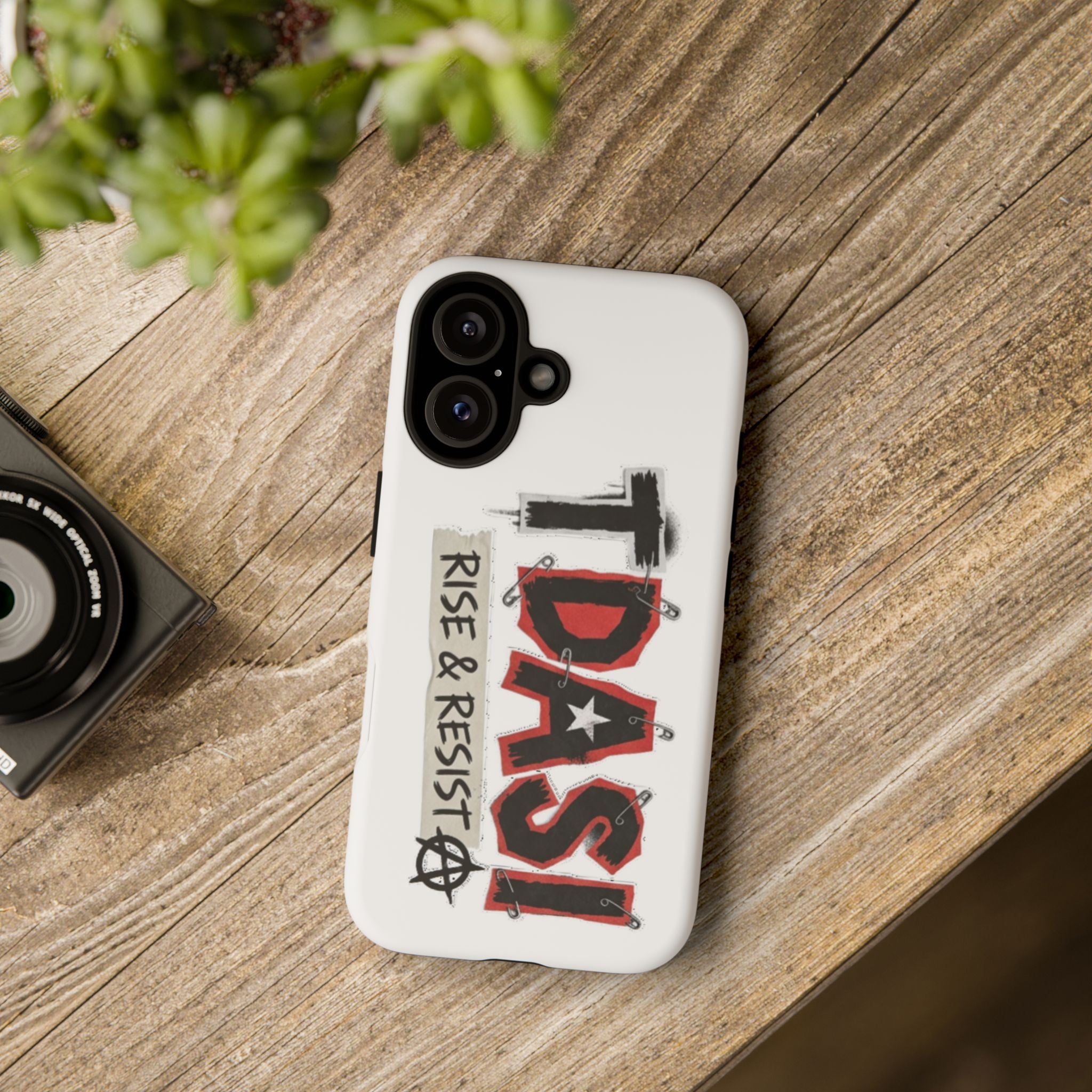Tough Cases Phone Case – “TDASI Rise & Resist” Punk Graphic Protective Cover