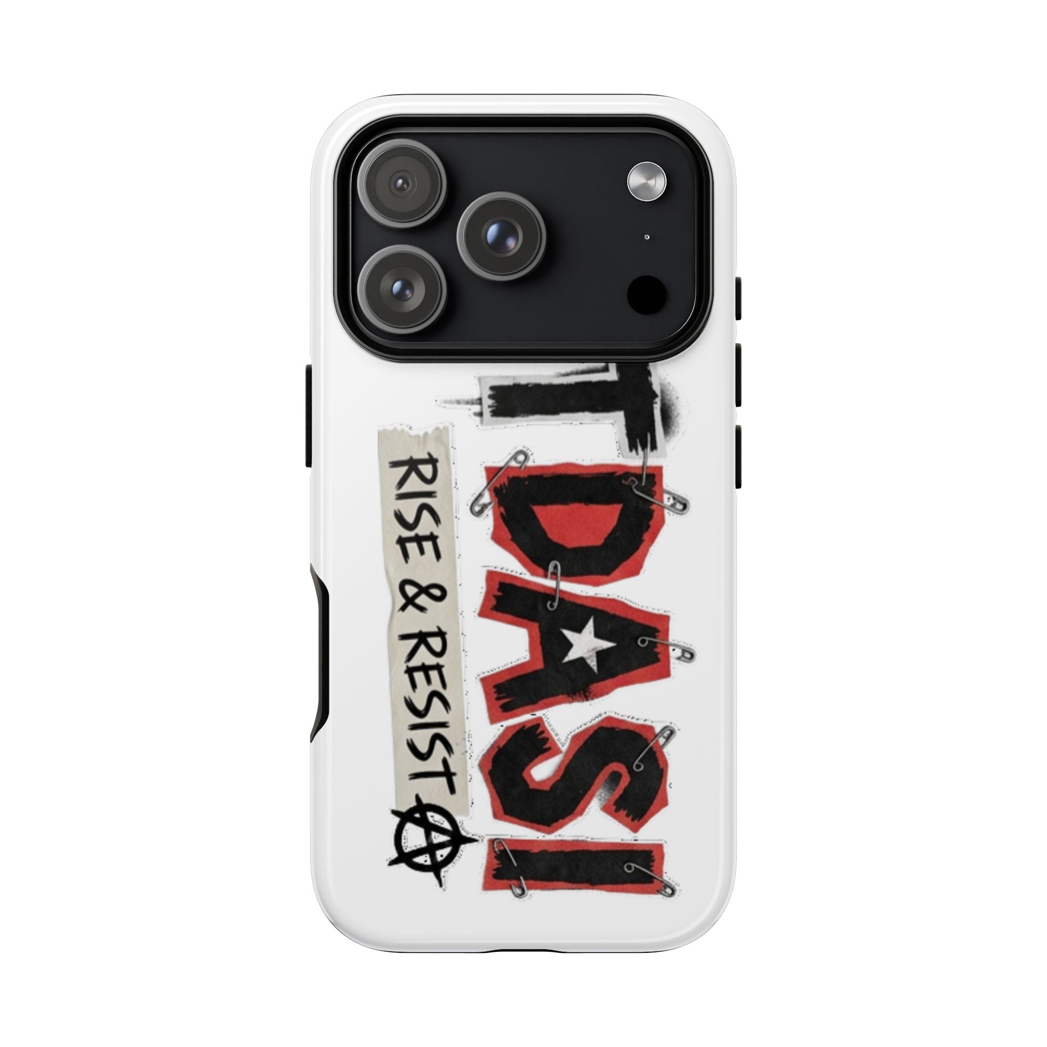 Tough Cases Phone Case – “TDASI Rise & Resist” Punk Graphic Protective Cover