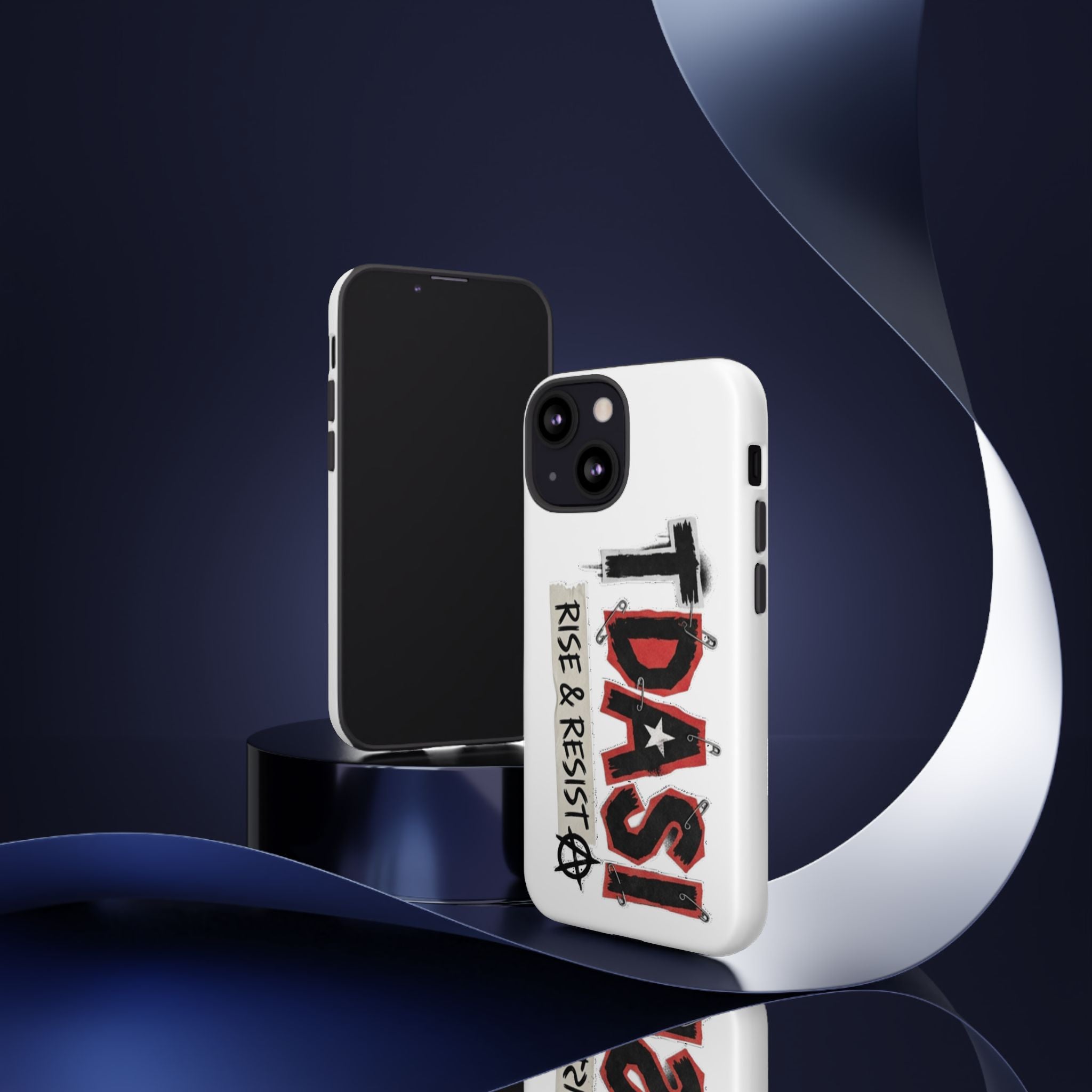 Tough Cases Phone Case – “TDASI Rise & Resist” Punk Graphic Protective Cover