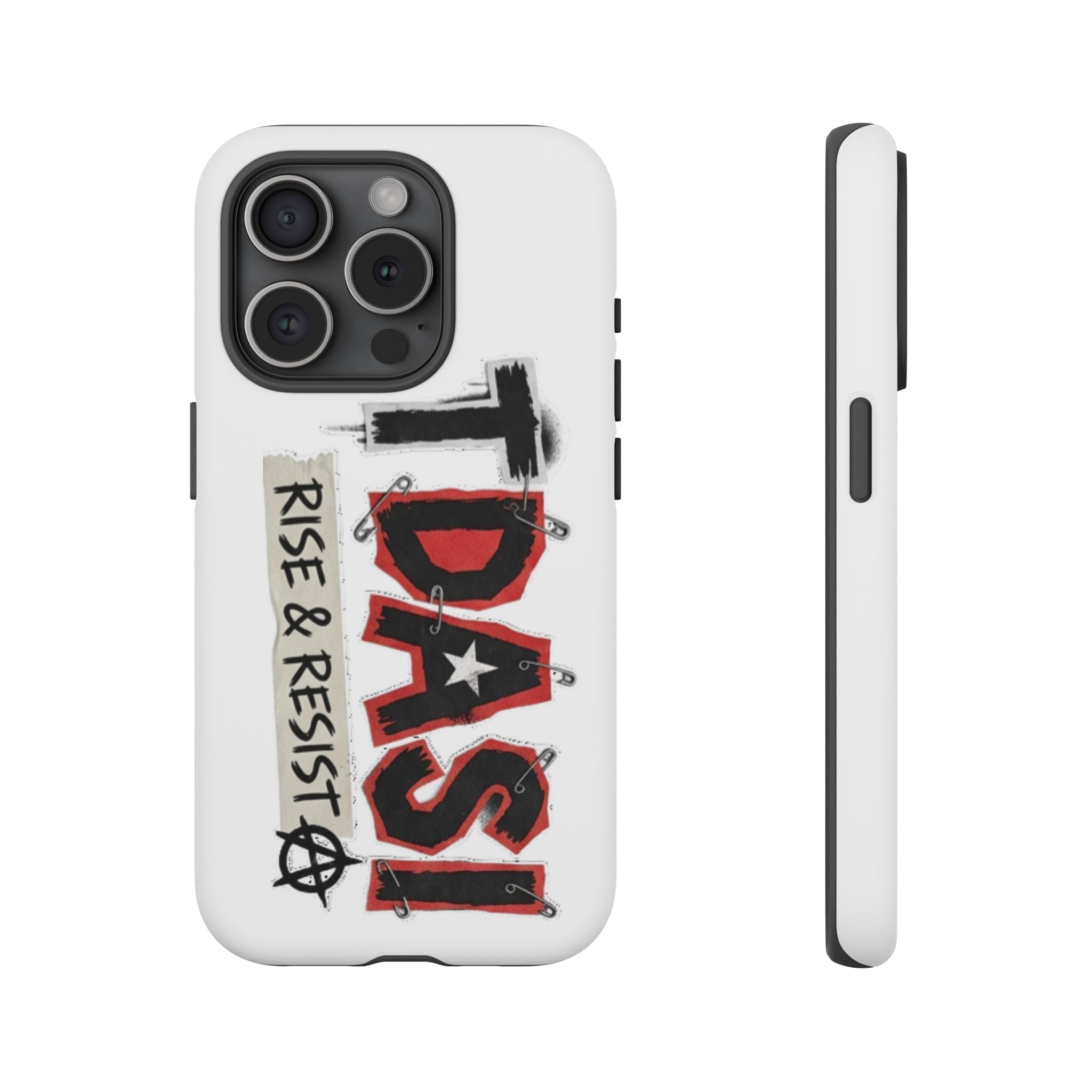 Tough Cases Phone Case – “TDASI Rise & Resist” Punk Graphic Protective Cover