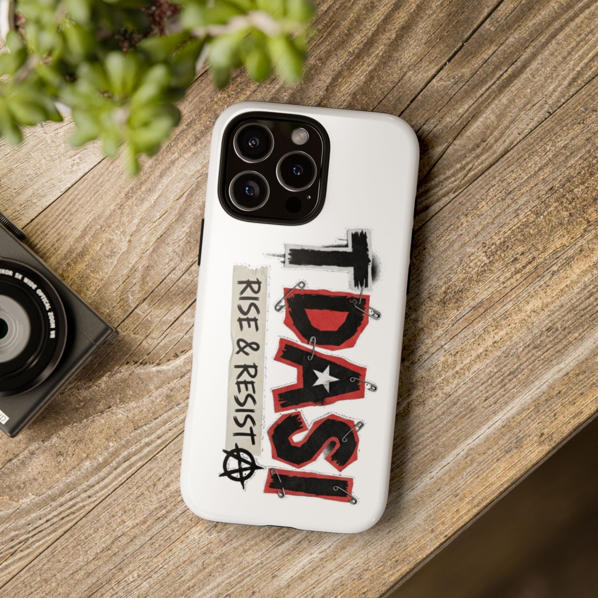 Tough Cases Phone Case – “TDASI Rise & Resist” Punk Graphic Protective Cover