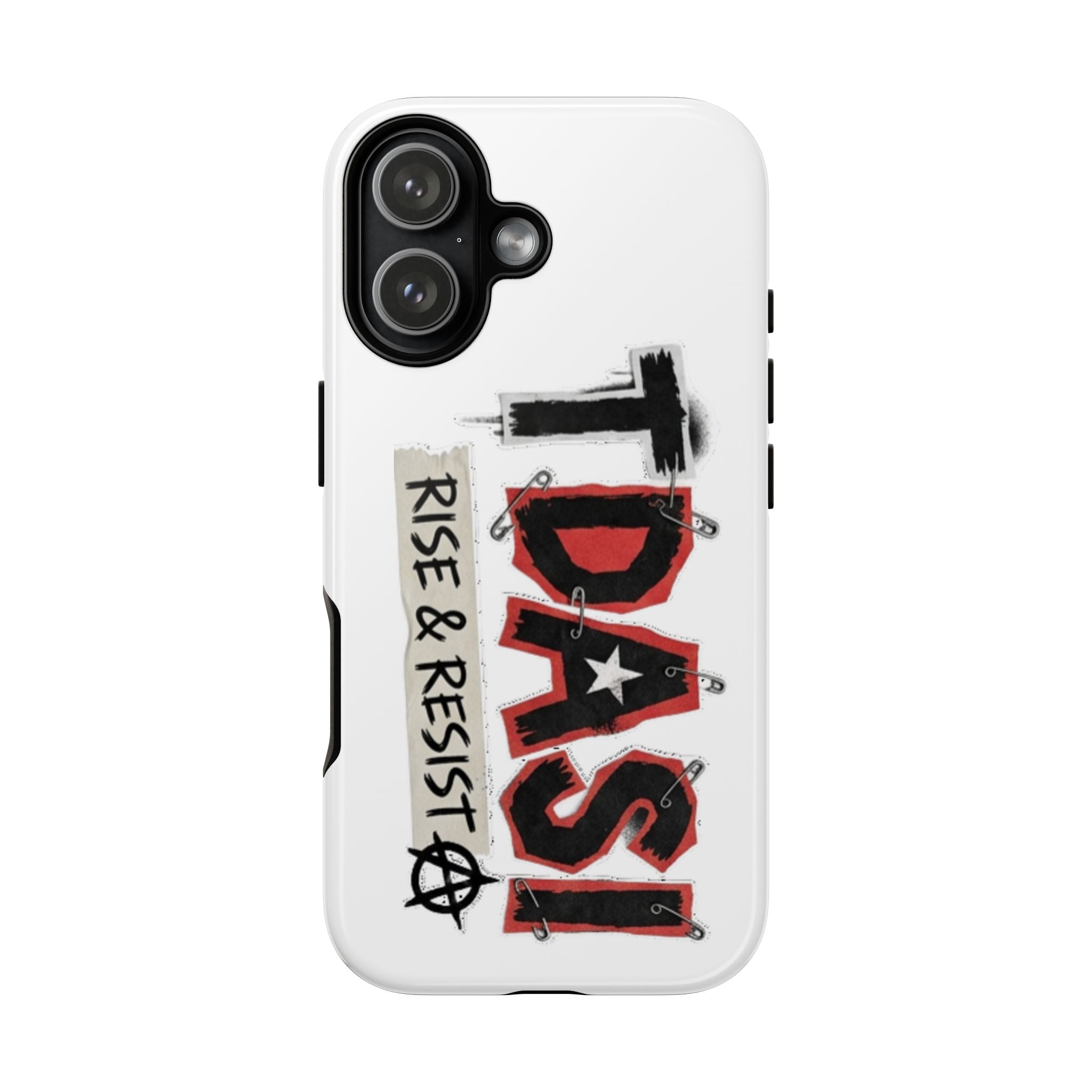 Tough Cases Phone Case – “TDASI Rise & Resist” Punk Graphic Protective Cover
