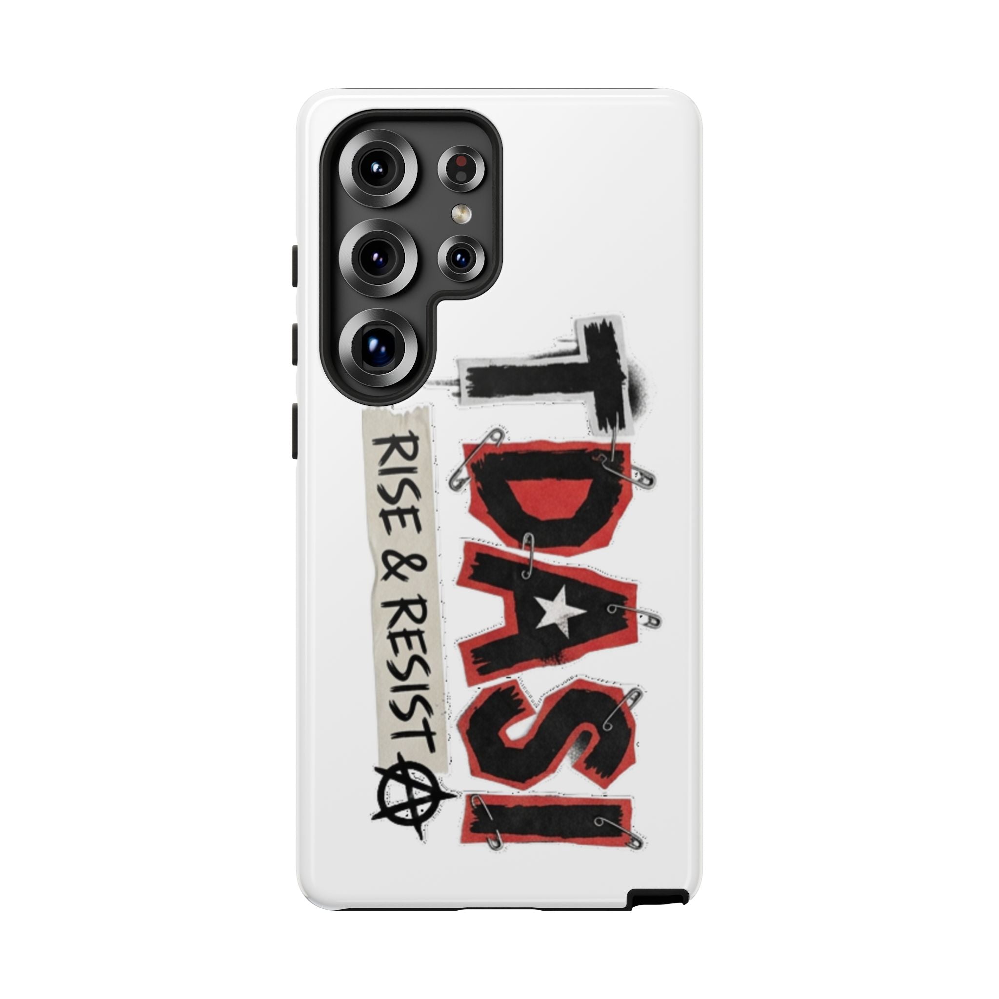 Tough Cases Phone Case – “TDASI Rise & Resist” Punk Graphic Protective Cover