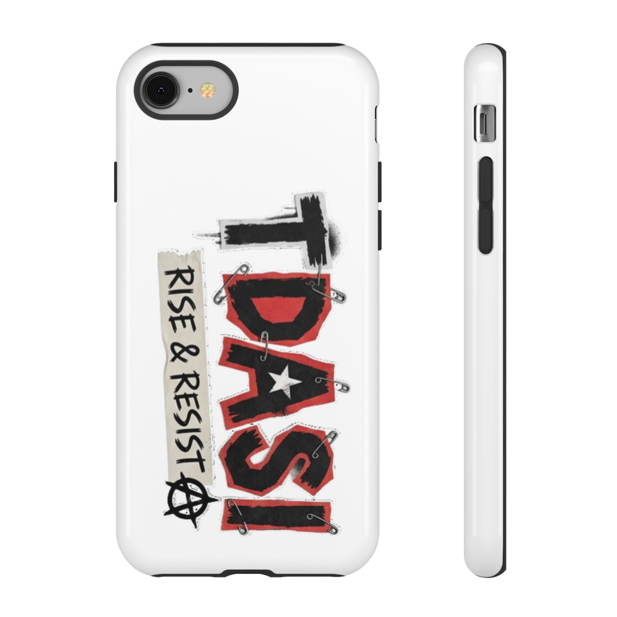 Tough Cases Phone Case – “TDASI Rise & Resist” Punk Graphic Protective Cover
