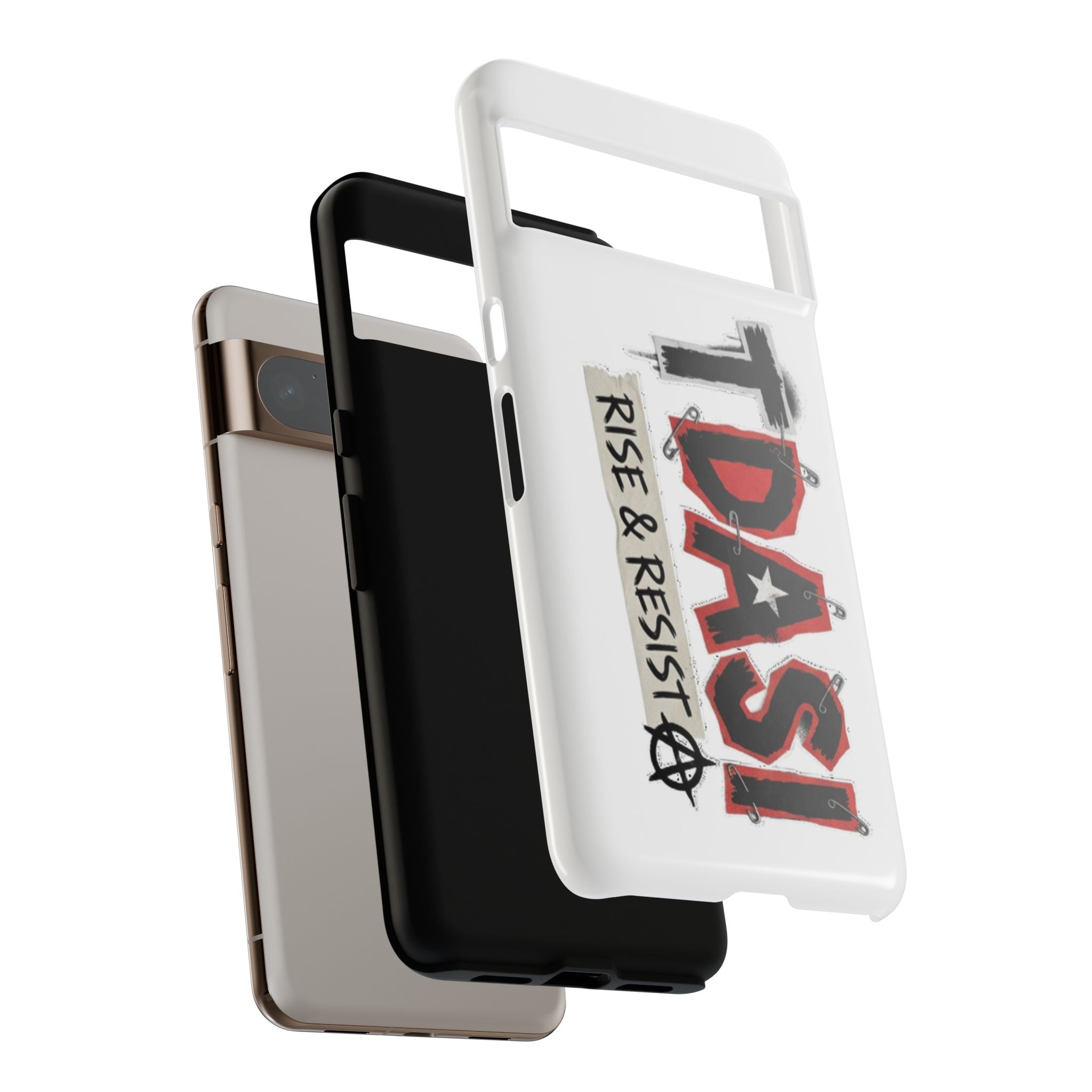 Tough Cases Phone Case – “TDASI Rise & Resist” Punk Graphic Protective Cover