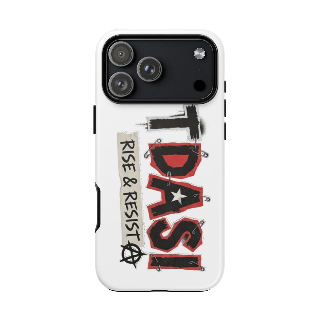 Tough Cases Phone Case – “TDASI Rise & Resist” Punk Graphic Protective Cover