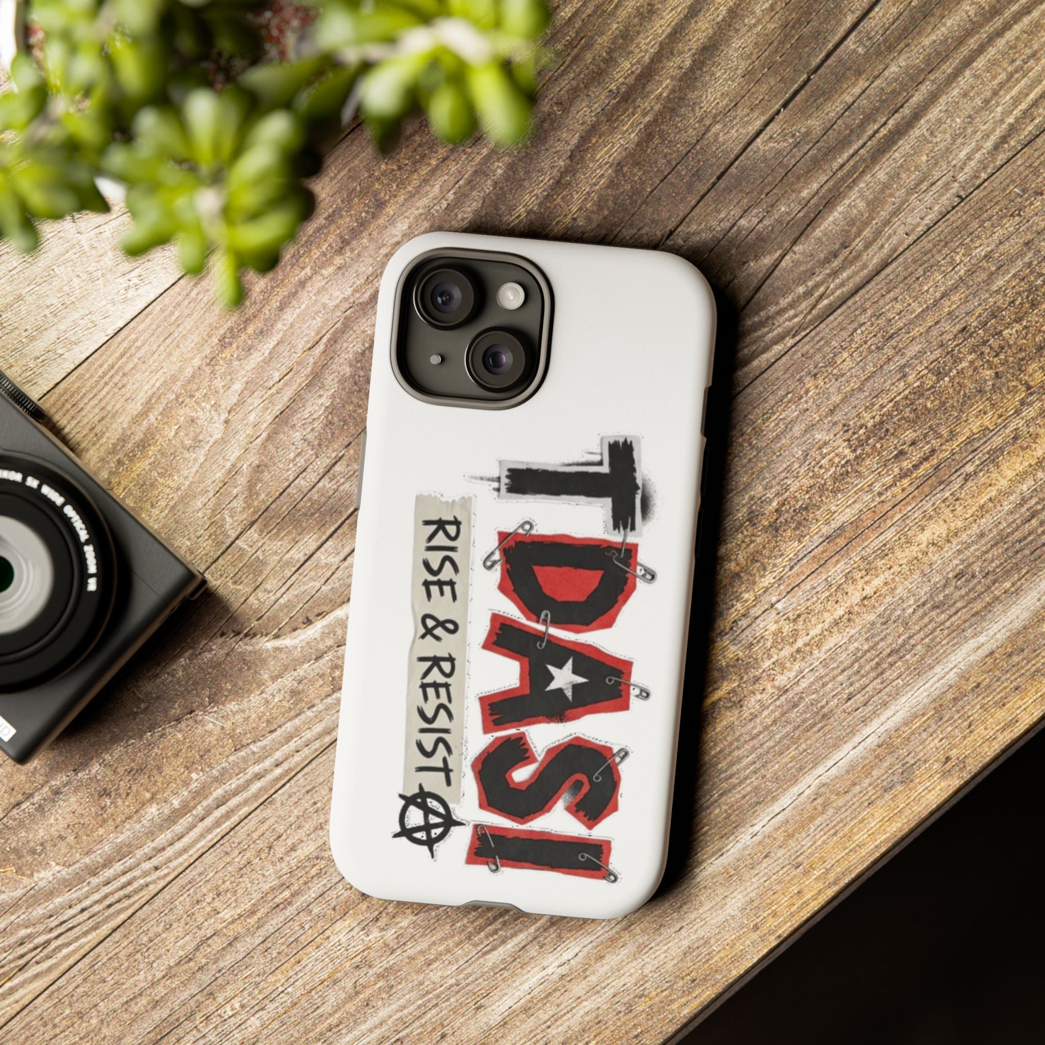Tough Cases Phone Case – “TDASI Rise & Resist” Punk Graphic Protective Cover