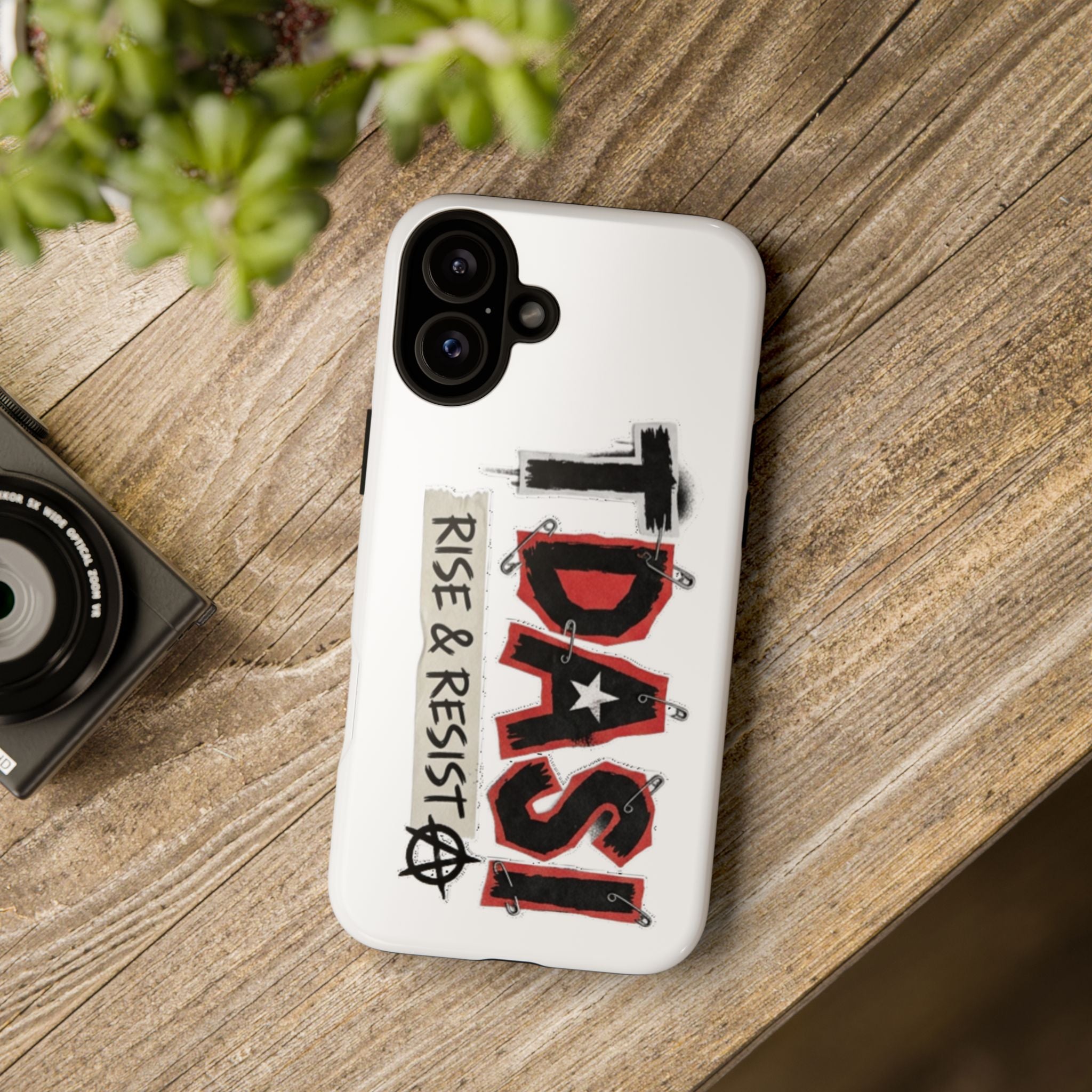 Tough Cases Phone Case – “TDASI Rise & Resist” Punk Graphic Protective Cover