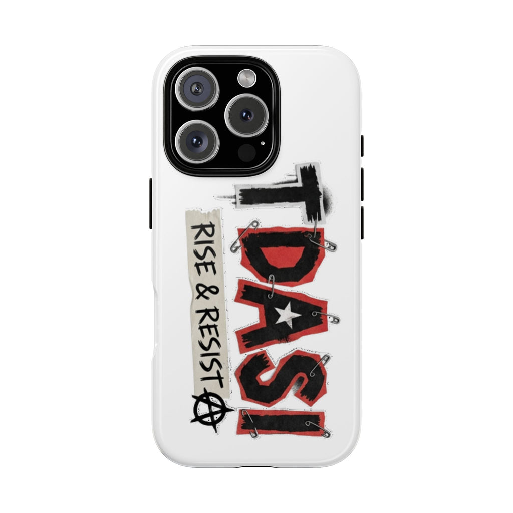 Tough Cases Phone Case – “TDASI Rise & Resist” Punk Graphic Protective Cover
